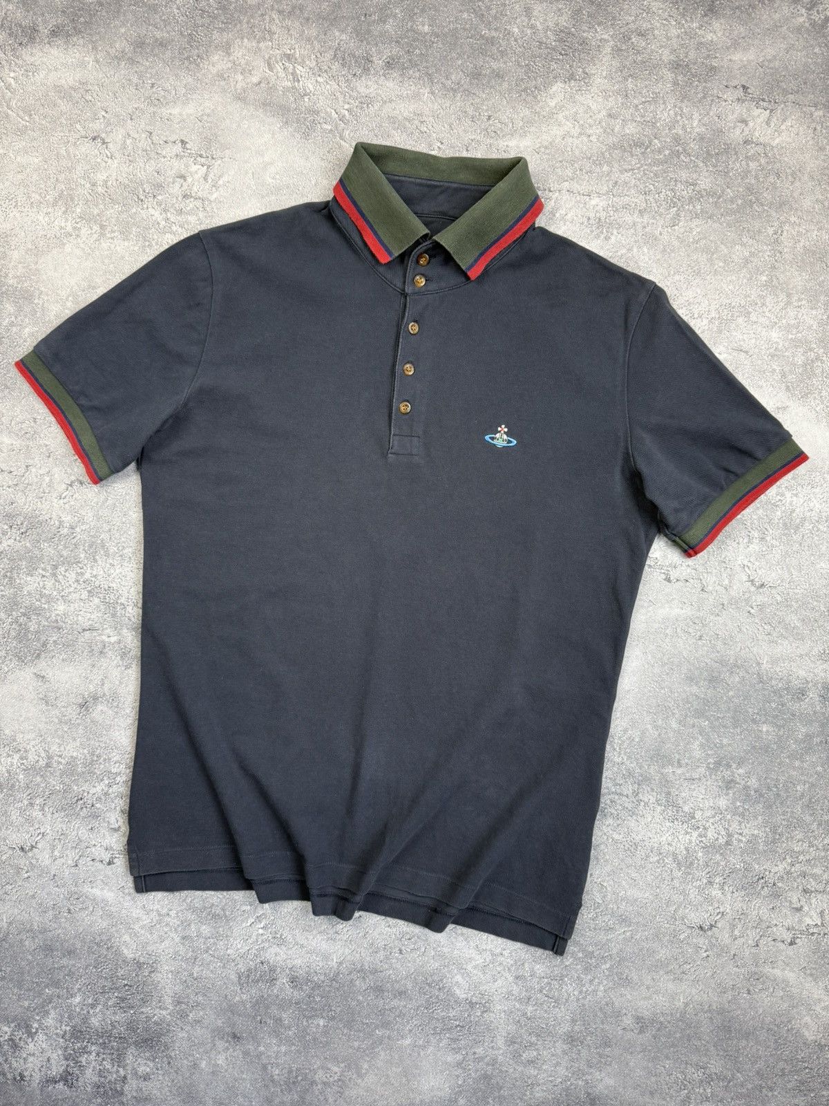 Vintage Vivienne Westwood Polo Shirt Luxury Orb Logo Y2K