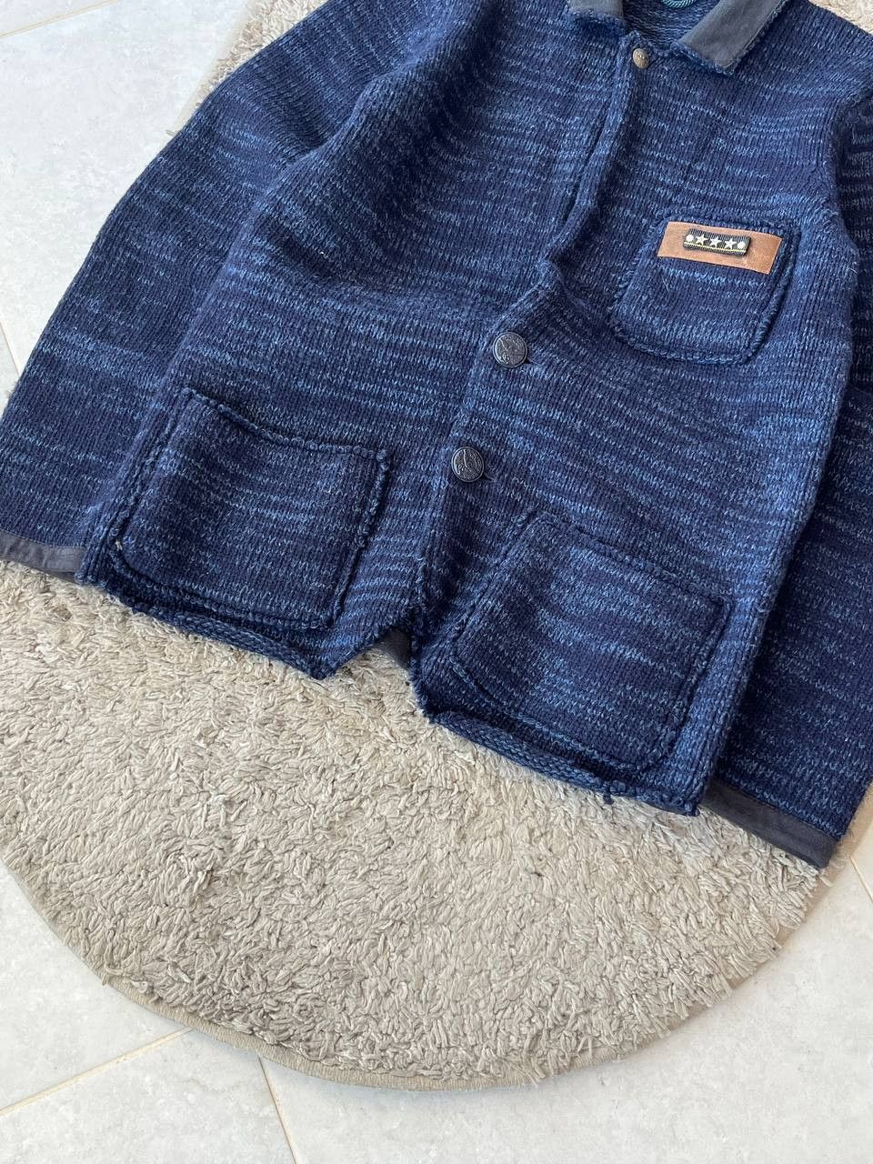 Emporio Armani ARMANI JEANS Cardigan Sweater Botton Up Military Style Size US L / EU 52-54 / 3 - 5 Thumbnail
