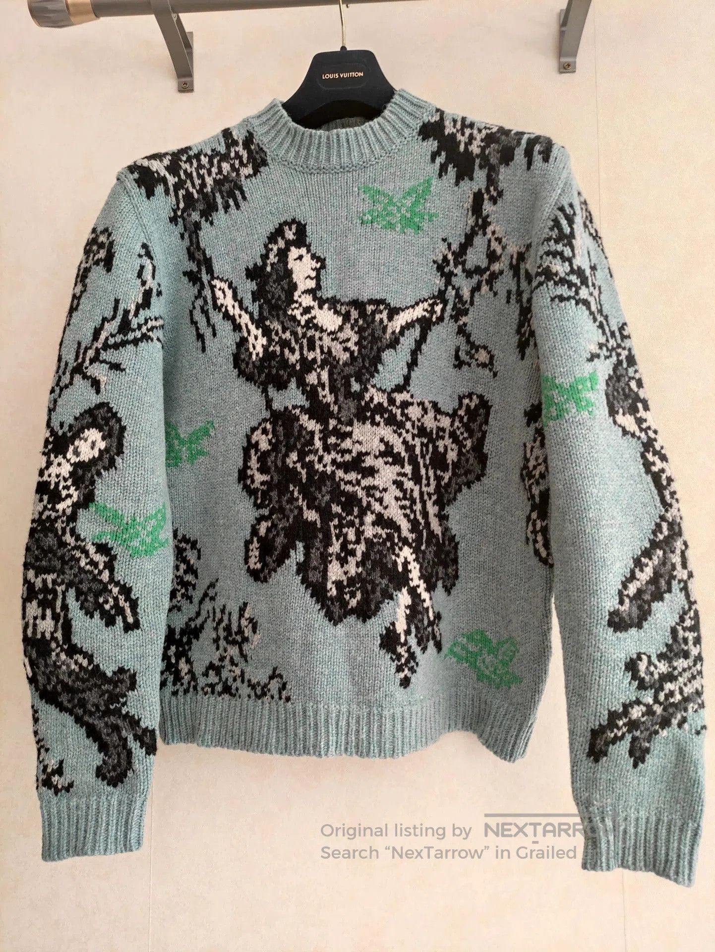 Dior Dior 21FW Runway Green Sweater. Size L / US 10 / IT 46 - 1 Thumbnail