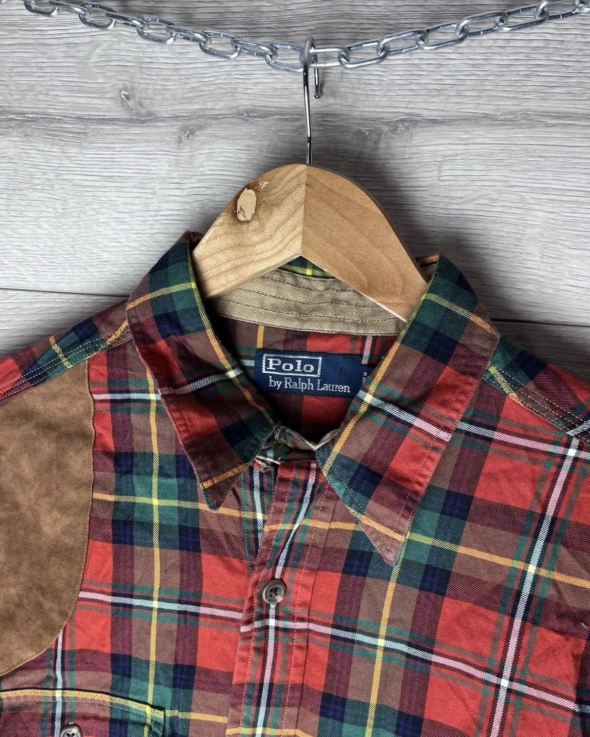 Polo Ralph Lauren Vintage MENS SHIRT POLO RAPLH LAUREN SIZE L TEXAS Y2K USA Size US L / EU 52-54 / 3 - 3 Thumbnail