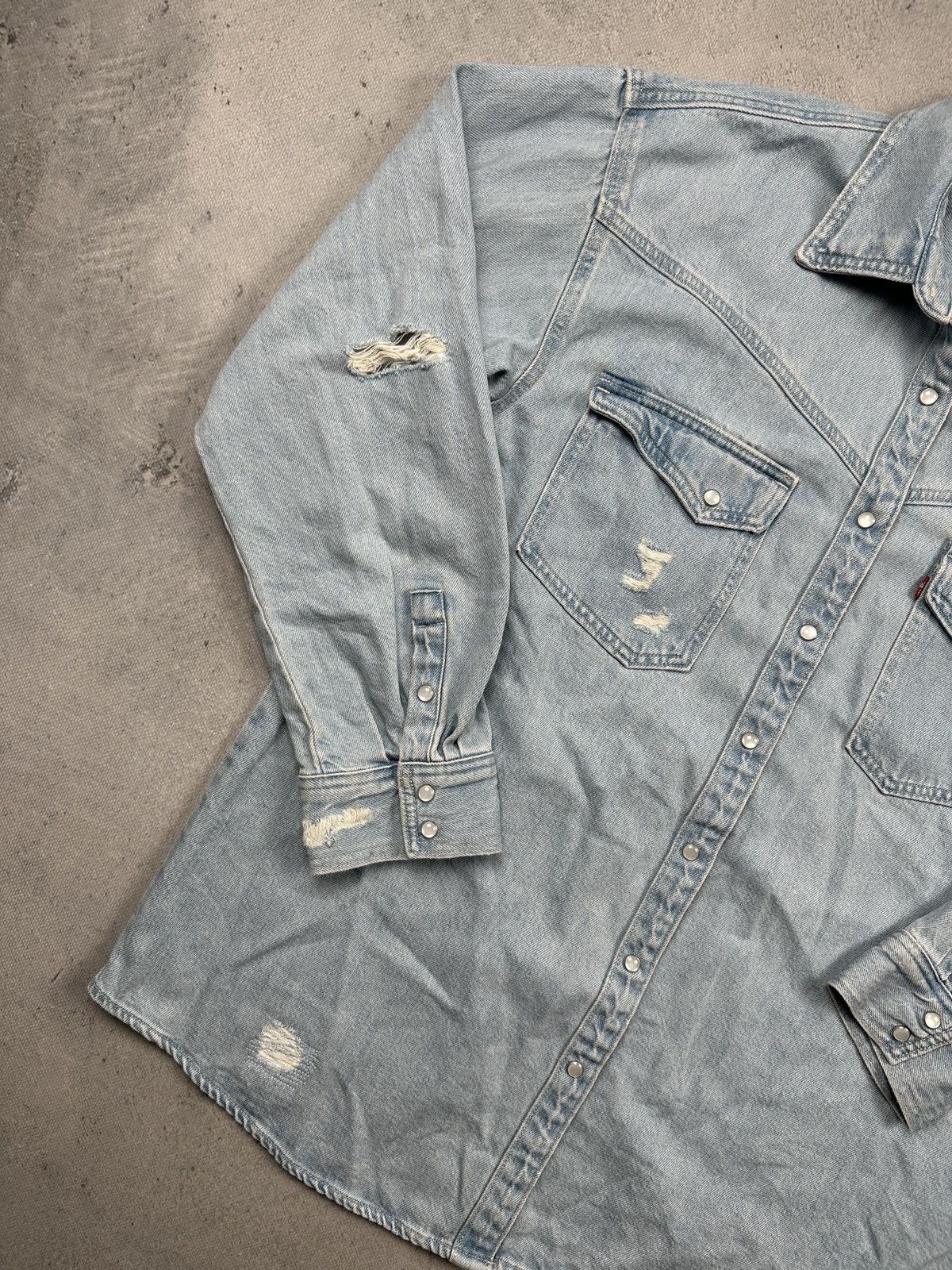 Levi's Levis Dorsey Western Denim Jacket Shirt Oversized Fit Size M / US 6-8 / IT 42-44 - 5 Thumbnail