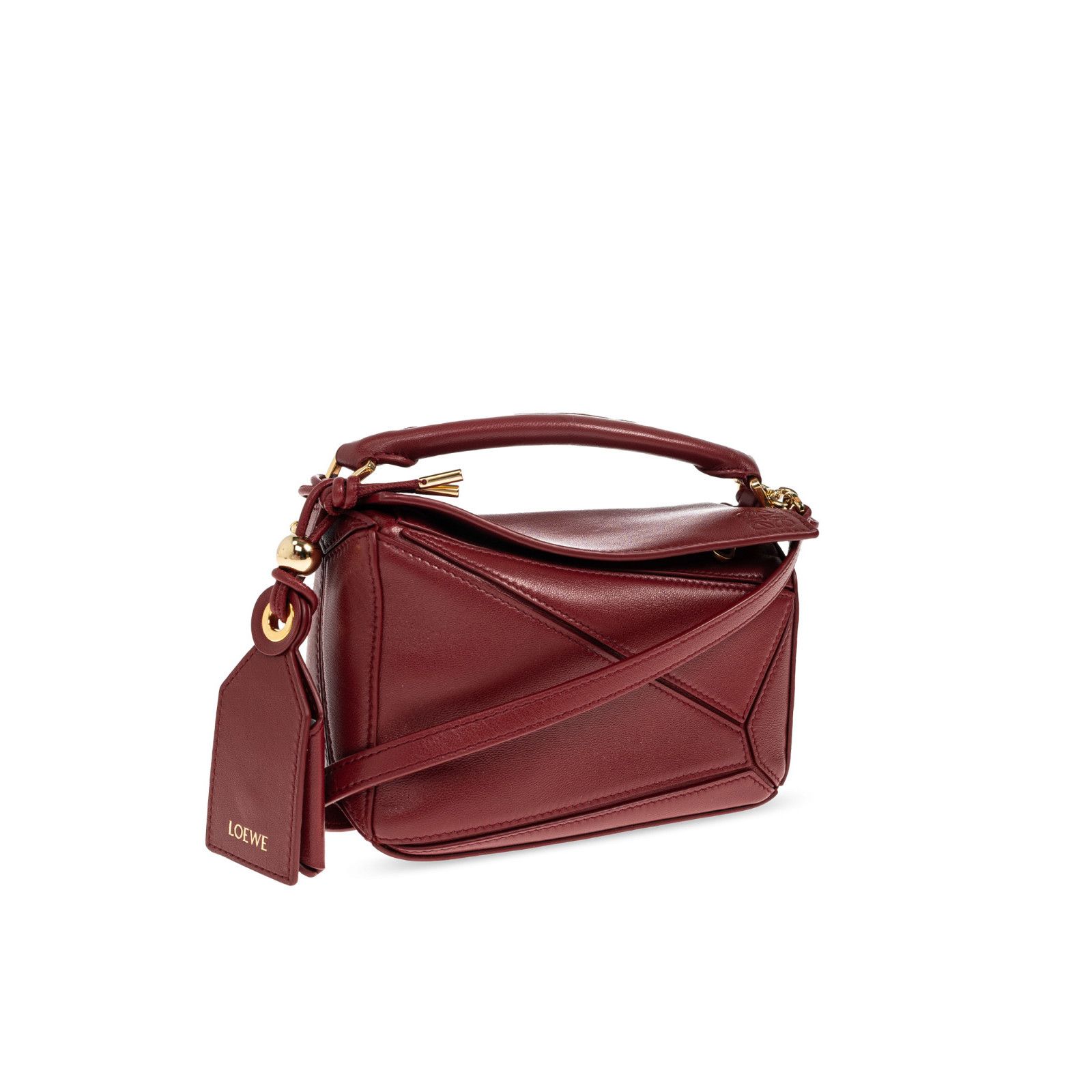 Loewe LOEWE Puzzle Mini Featherlight $3850 Burnt Red Shoulder Bag Size ONE SIZE - 3 Thumbnail