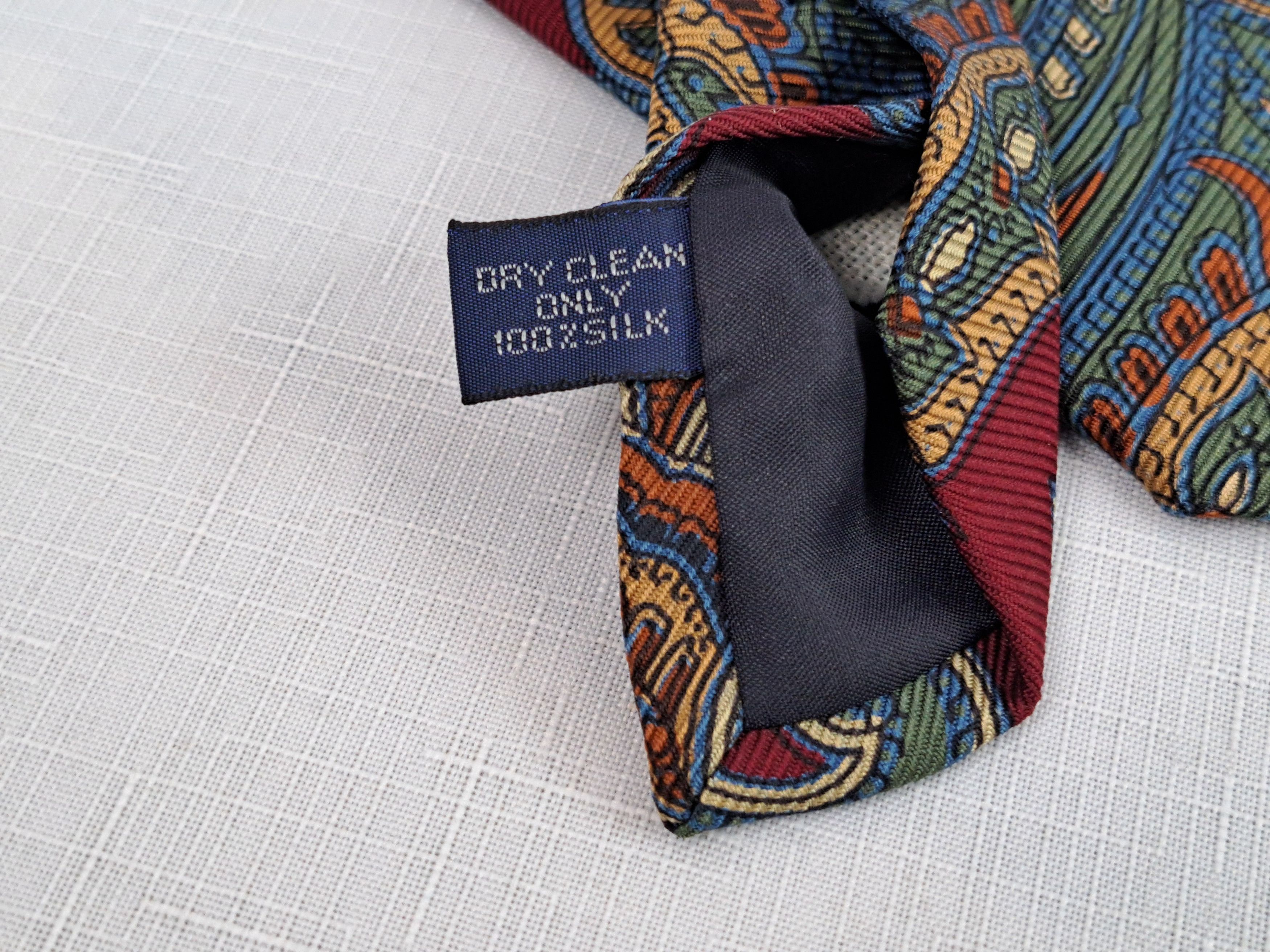 Polo Ralph Lauren Polo by Ralph Lauren paisley print silk handmade tie. Size ONE SIZE - 9 Thumbnail