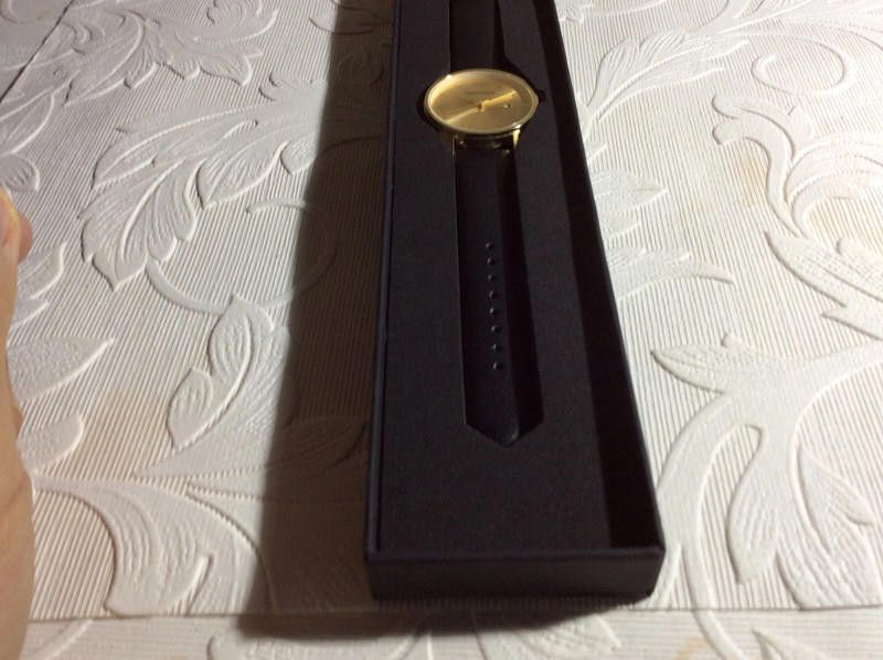 Designer Unknown gold dial black leather strap watch Size ONE SIZE - 11 Thumbnail