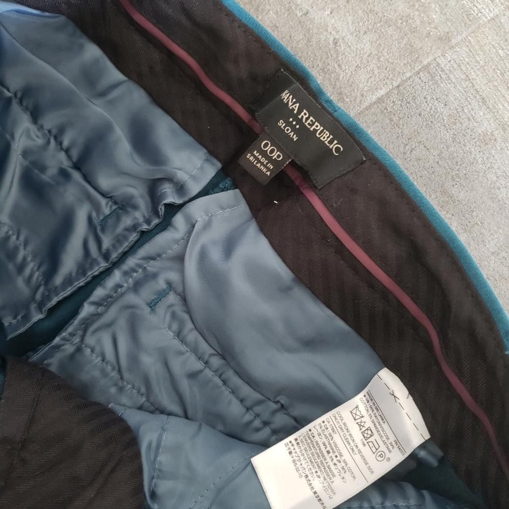 Banana Republic Teal Banana Republic Sloan Dress Pant Size 24" / US 00 / IT 34 - 3 Thumbnail