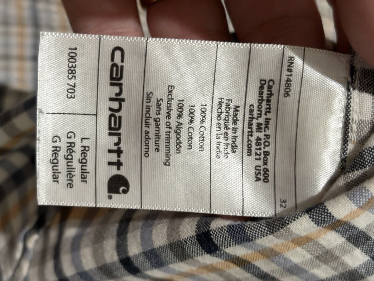 Carhartt Carhartt Relaxed Fit Plaid Short Sleeve Button Down Shirt Size US L / EU 52-54 / 3 - 6 Thumbnail
