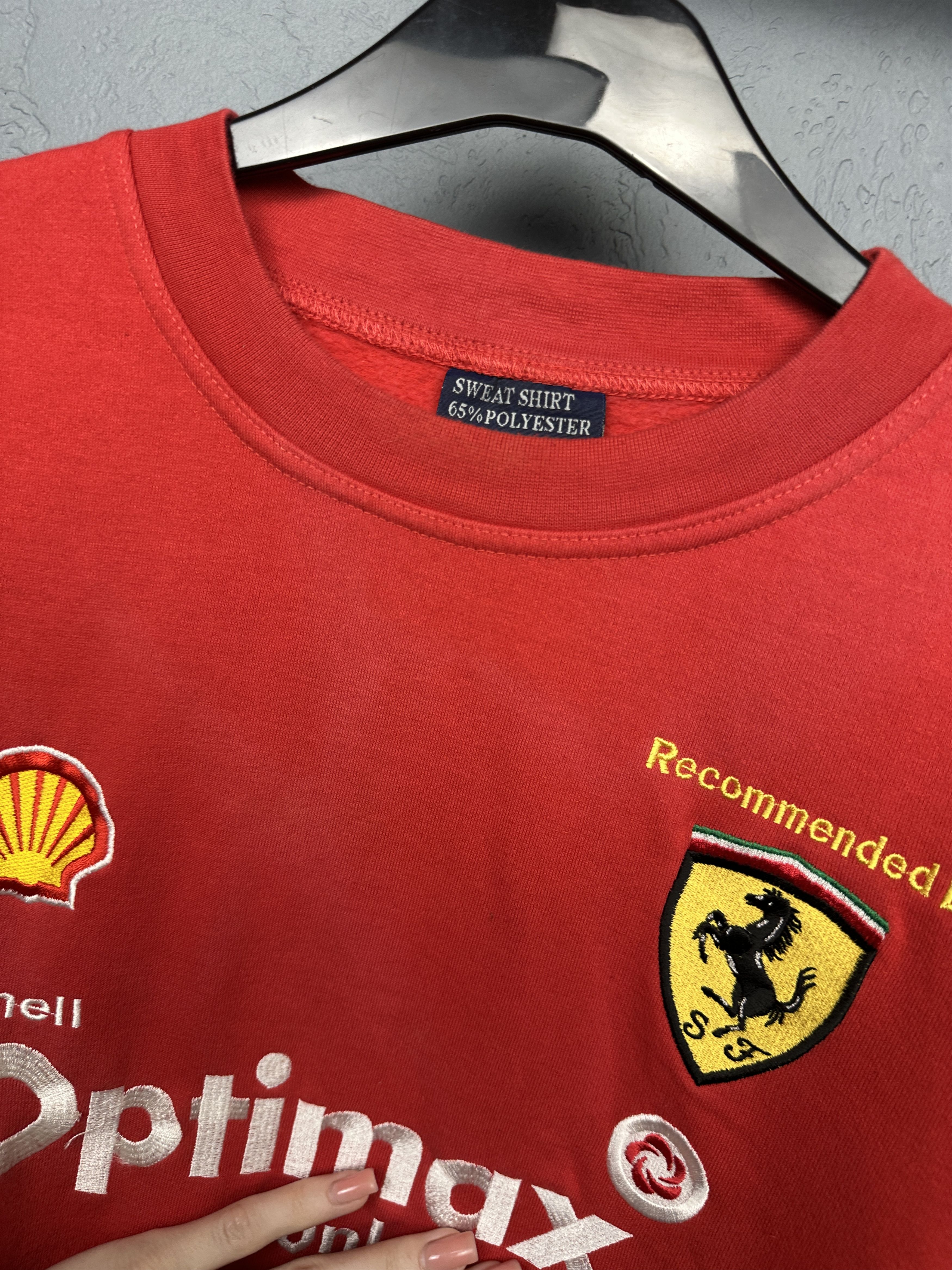 Ferrari Ferrari Shell 90s Vintage Mens Sweatshirt Size US M / EU 48-50 / 2 - 4 Thumbnail