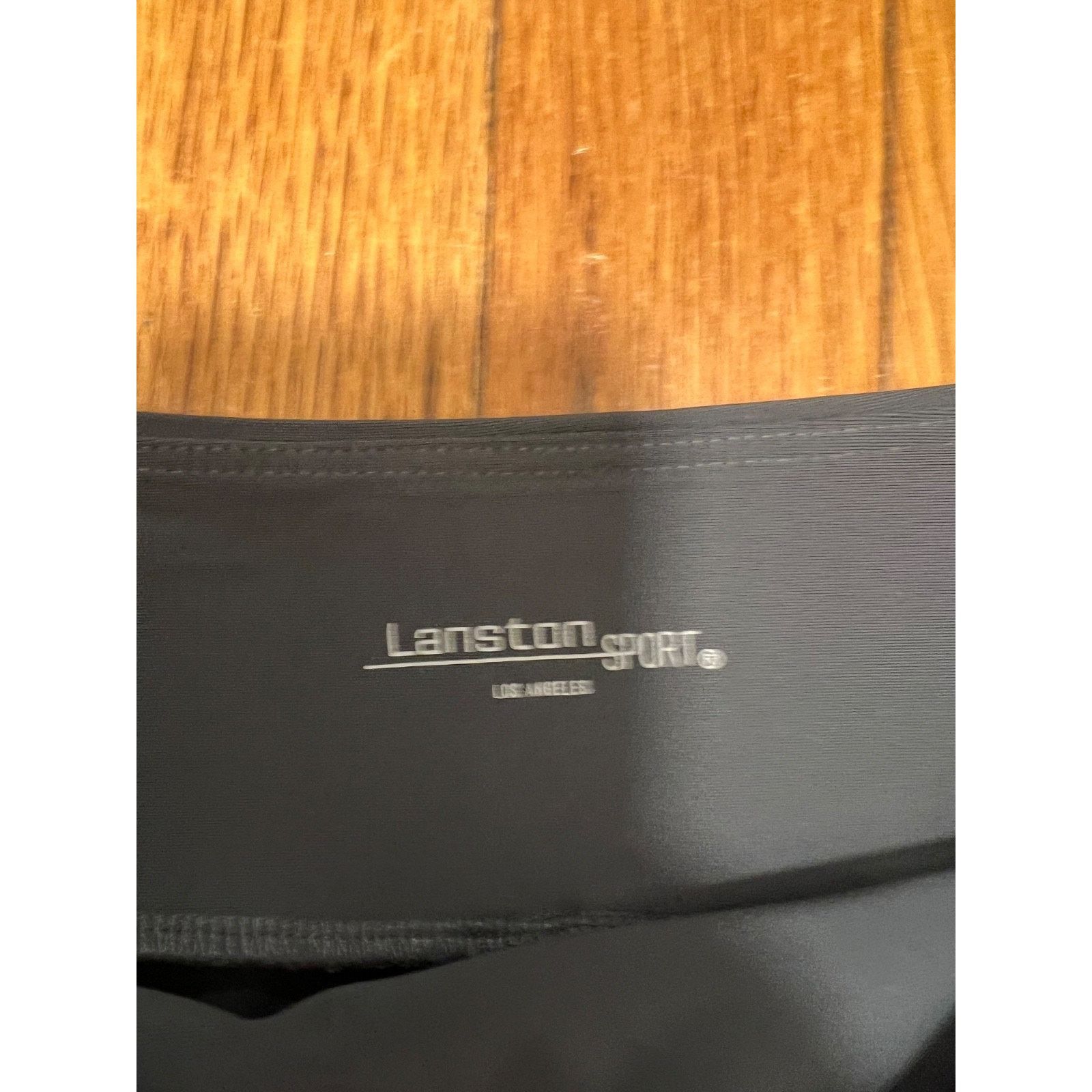 Sportif Lanston Sport Gray Taupe Side Stripe Size XS Stretch A003100 Size 22" - 2 Thumbnail