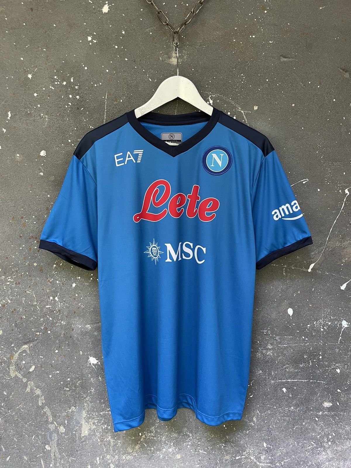 Emporio Armani Armani Napoli 2021/2022 Home Football Shirt Jersey RARE Size US L / EU 52-54 / 3 - 1 Thumbnail