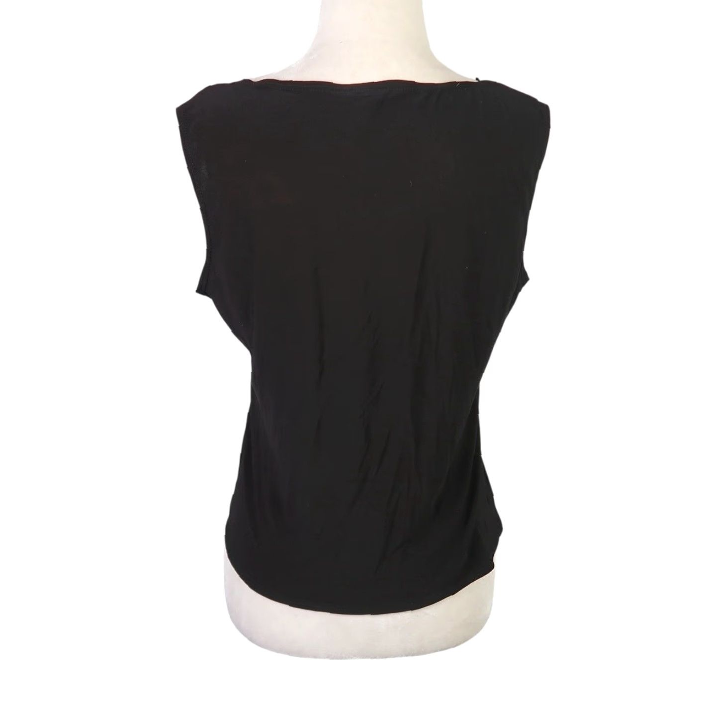Vintage VINTAGE JBS Tank Womens M Black Beaded Embellished 90s Party Cocktail Sleeveless Size M / US 6-8 / IT 42-44 - 4 Thumbnail