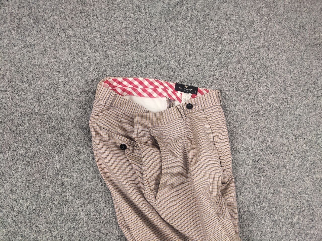 Etro Etro Vintage Italy Design Classic Trouser Pants check cotton Size US 32 / EU 48 - 4 Thumbnail