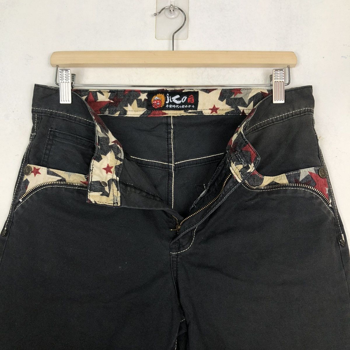 Japanese Brand 🔥VINTAGE SUKAJAN SHORT PANTS DENIM MASTER JIZO BIG LOGO Size US 32 / EU 48 - 15 Thumbnail