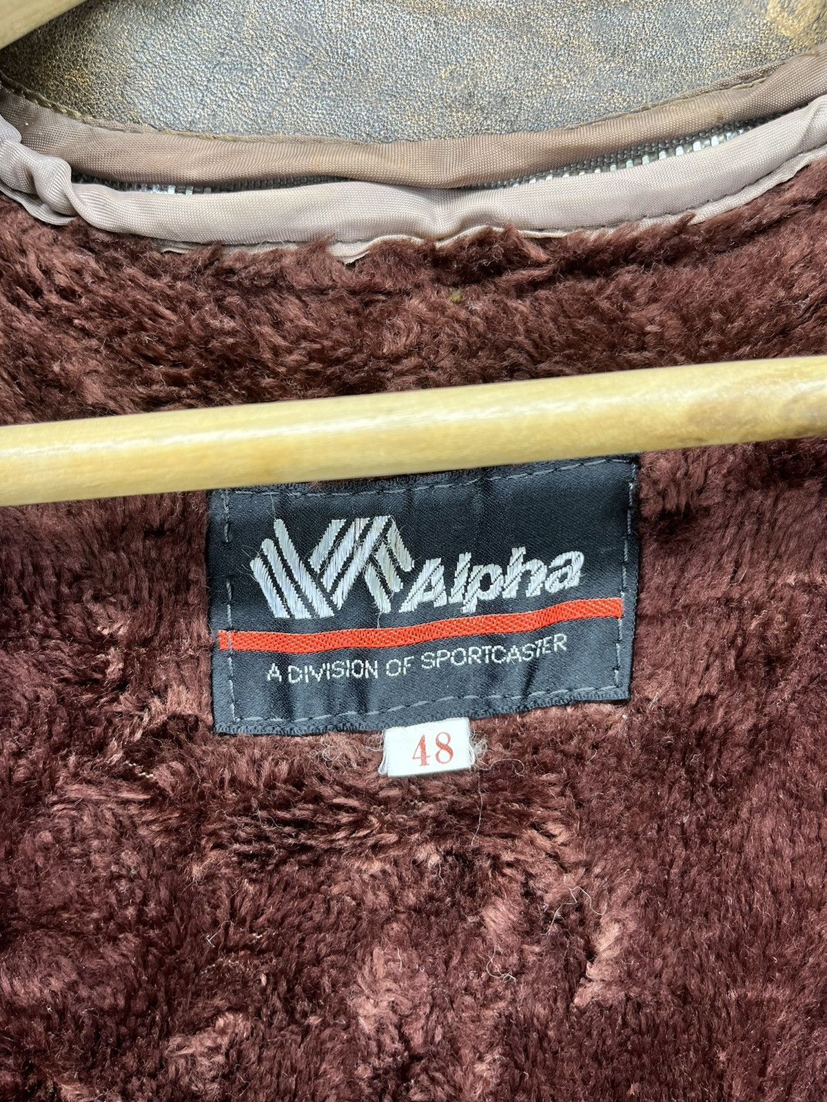 Alpha Industries × Vintage Vintage 90s Alpha Trashed Leather Jacket Size US M / EU 48-50 / 2 - 7 Thumbnail