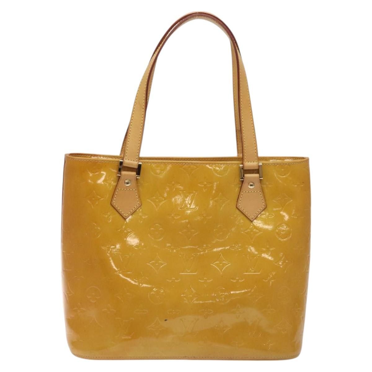 Louis Vuitton LOUIS VUITTON Monogram Vernis Houston Hand Bag Beige M91004 Size ONE SIZE - 2 Thumbnail