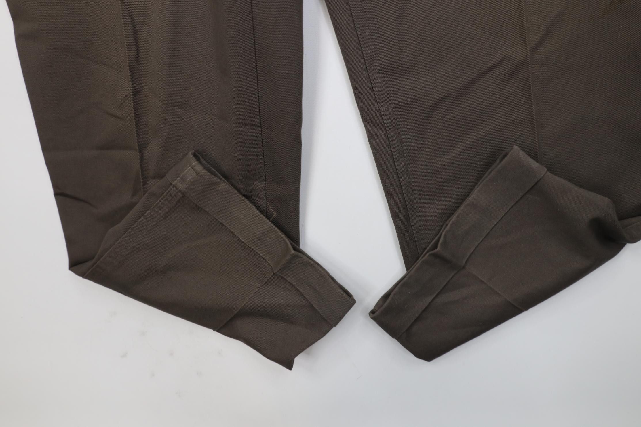 Vintage Vintage 90s Streetwear Pleated Cuffed Chino Pants Trousers Size US 34 / EU 50 - 7 Thumbnail