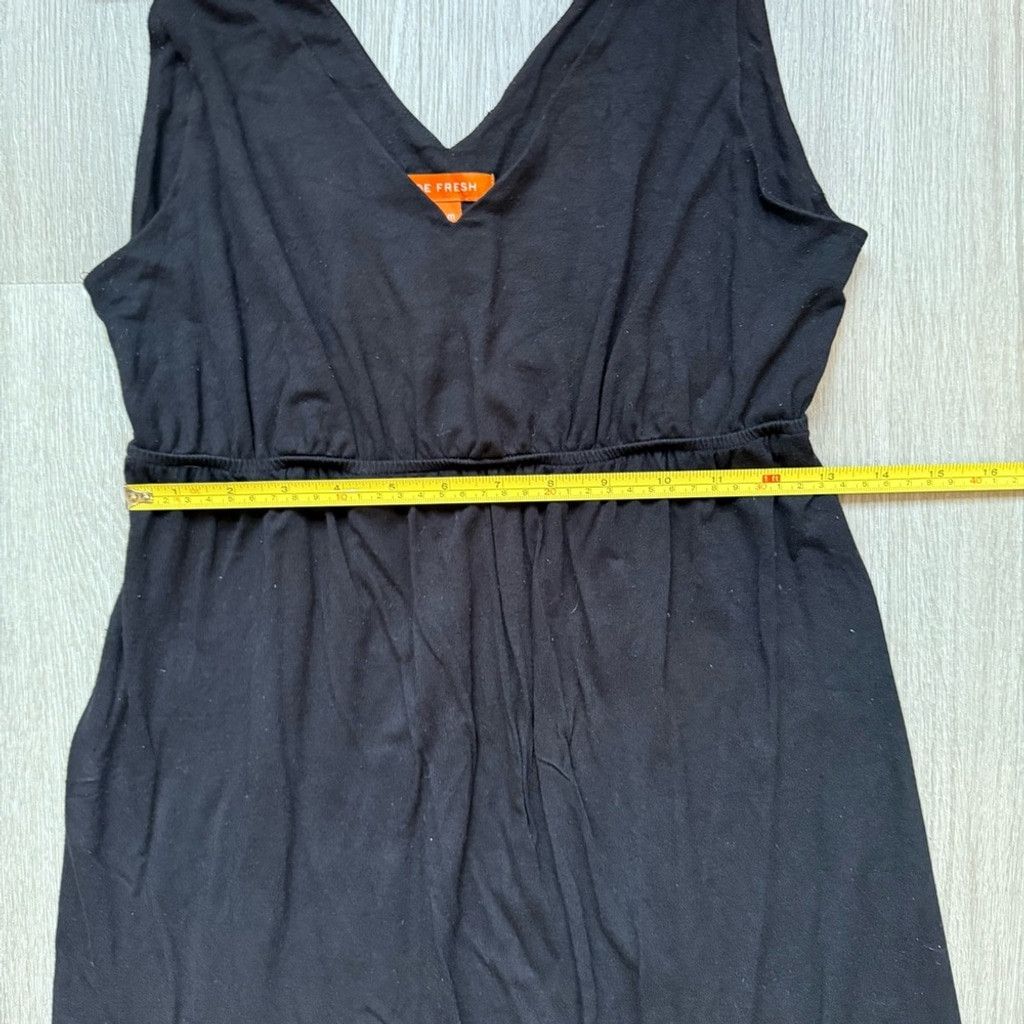Joe Freshgoods Joe Fresh Black V-Neck Sundress Size M / US 6-8 / IT 42-44 - 7 Thumbnail