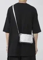 Japanese Brand Faux leather woven box bag shoulder bag Size ONE SIZE - 5 Thumbnail