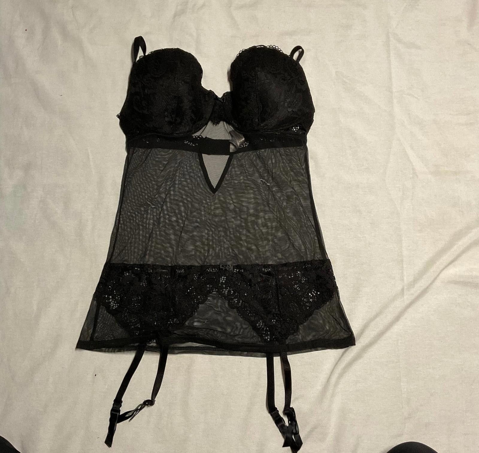 Other Vintage Victoria's secret black lingerie slip Size ONE SIZE - 1 Thumbnail