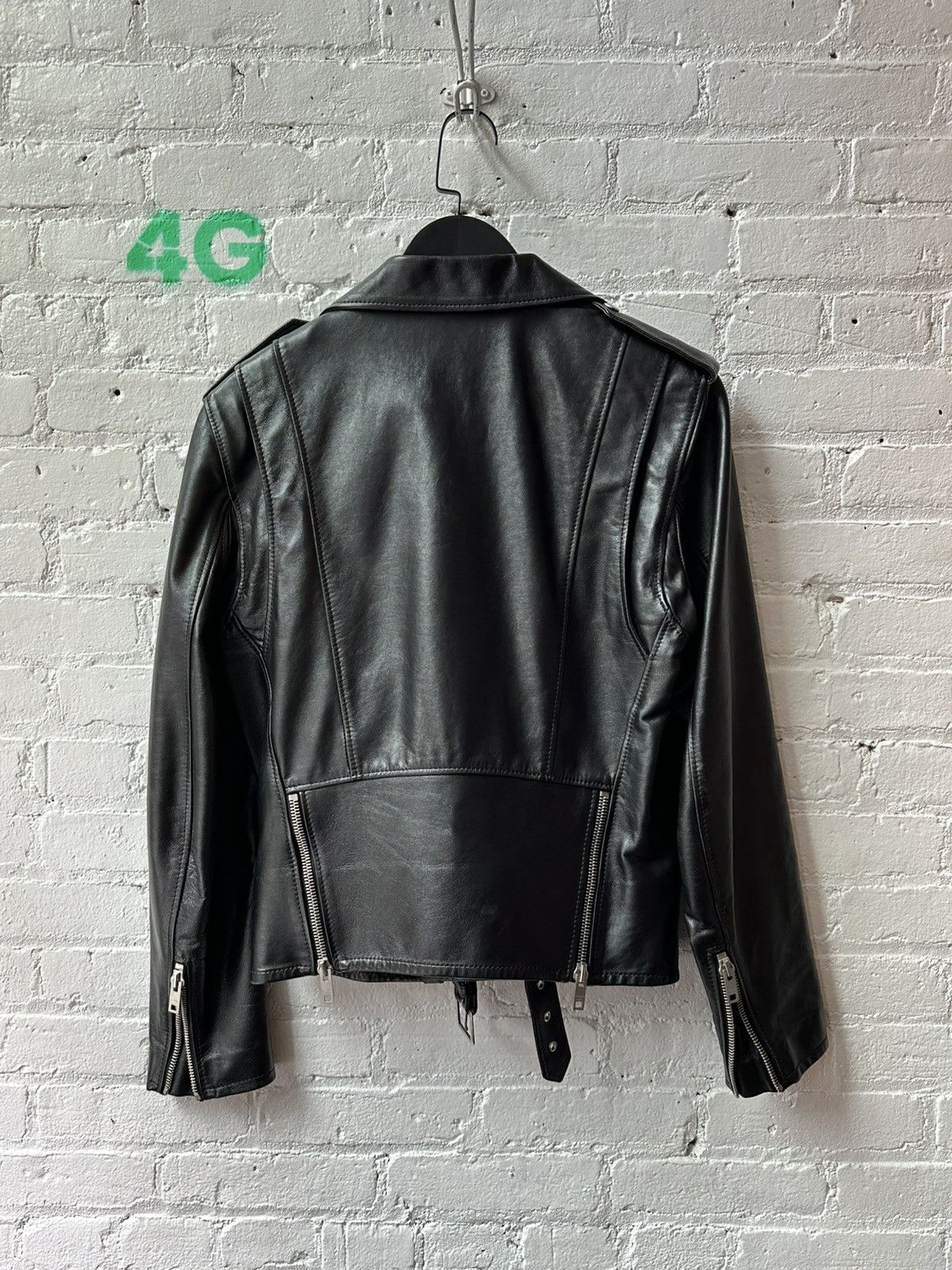 Celine HEDI CELINE LEATHER BIKER JACKET SZ 48 Size US M / EU 48-50 / 2 - 3 Thumbnail