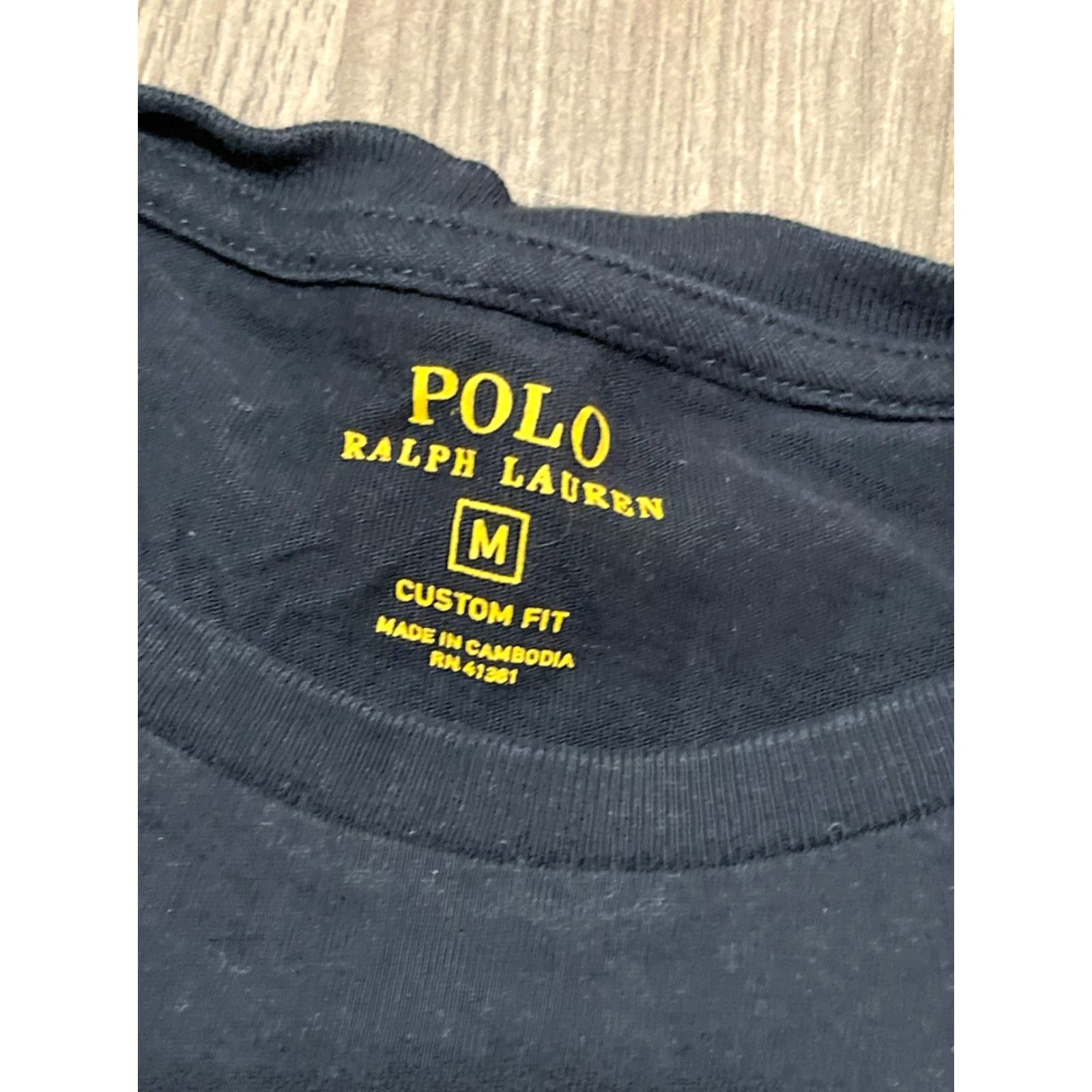 Polo Ralph Lauren Polo Ralph Lauren Shirt Men Medium Black Crew Neck Short Sleeve Custom Fit Regular Type: T-Shirt Size US M / EU 48-50 / 2 - 6 Thumbnail