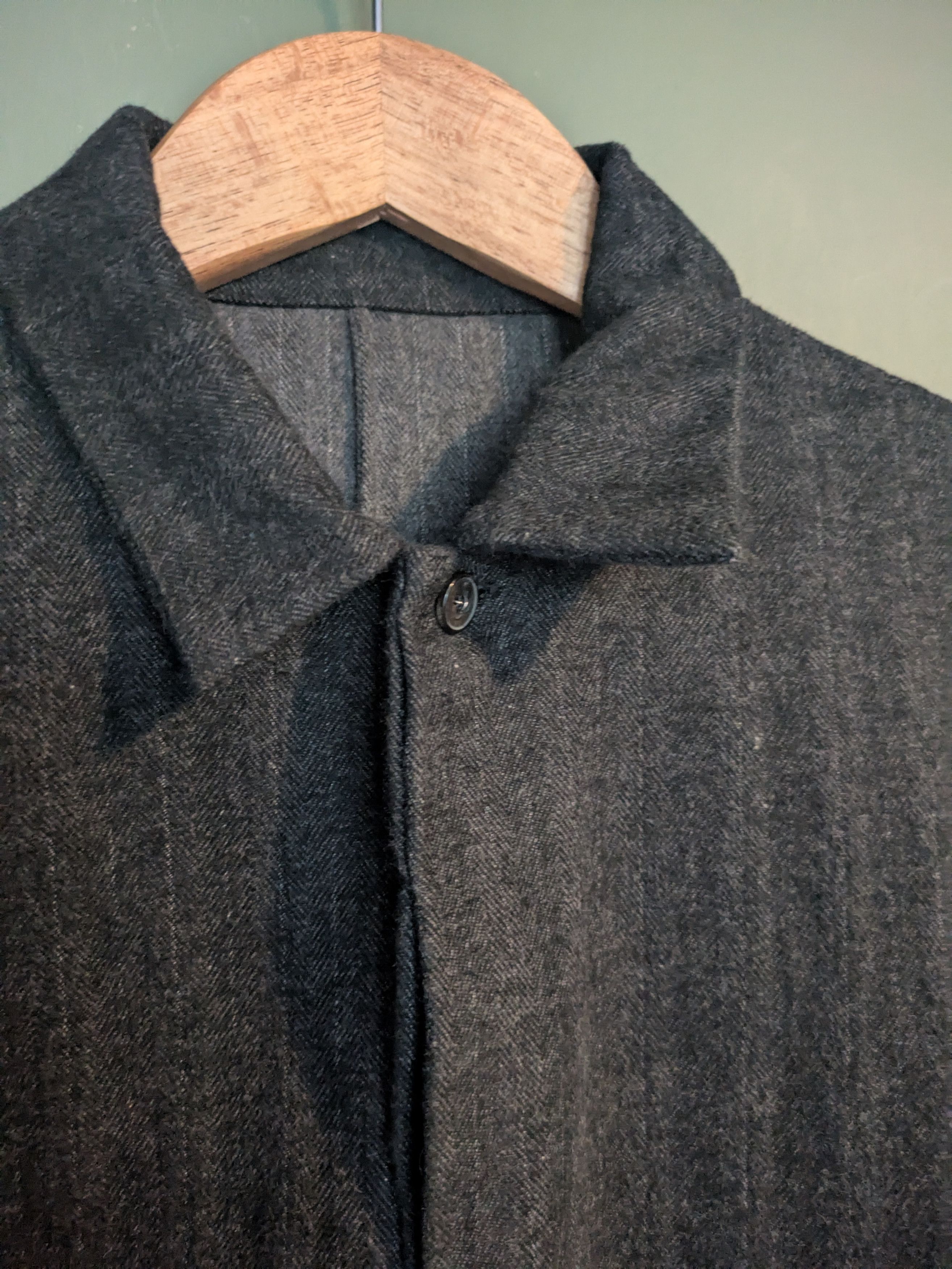 Ma+ Fitted Shirt Herringbone Wool Size US M / EU 48-50 / 2 - 2 Thumbnail