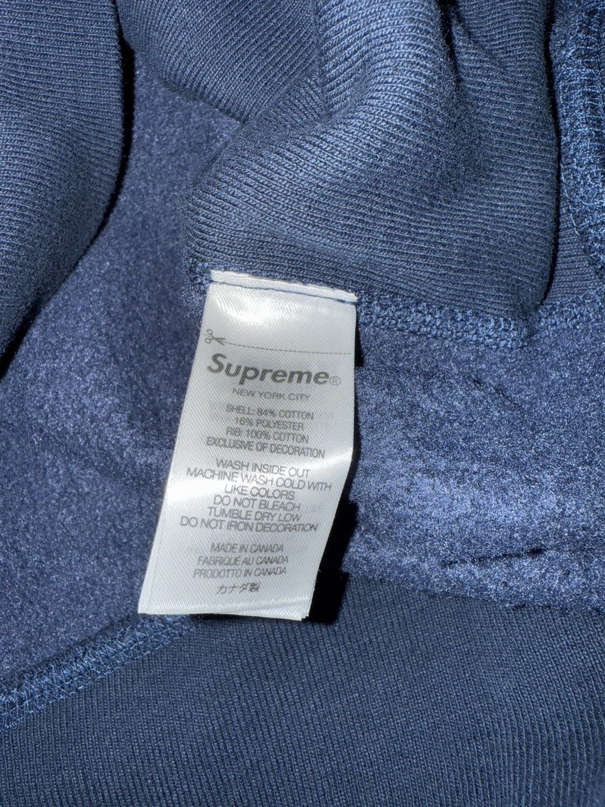 Supreme Supreme Box Logo Hooded navy Hoodie Sweatshirt (FW24) Size US M / EU 48-50 / 2 - 11 Thumbnail