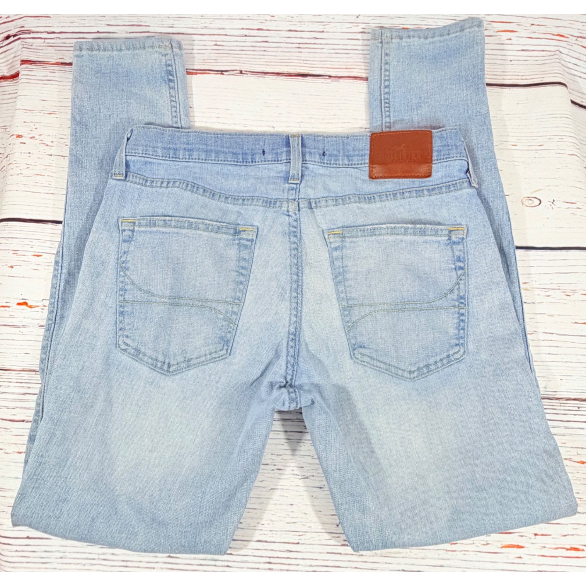Hollister Hollister Super Skinny Light Wash Blue Jeans Mens Size 32 x Size US 32 / EU 48 - 2 Thumbnail