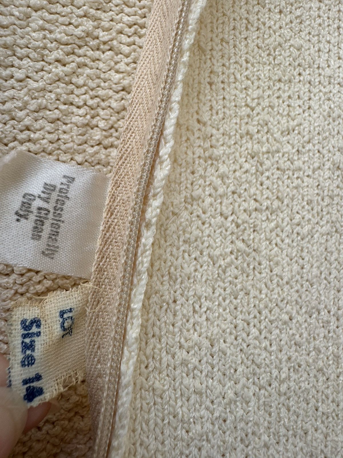 Vintage Folk revival bohemian vintage knit 70s cream southwestern Size M / US 6-8 / IT 42-44 - 5 Thumbnail