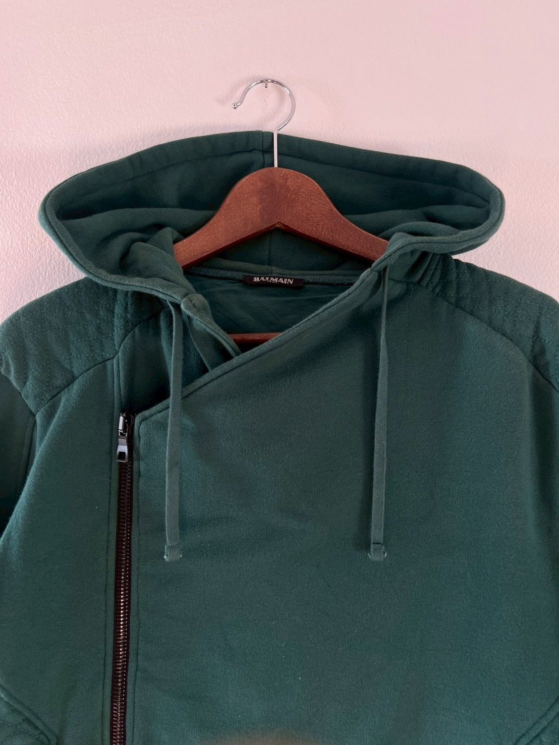 Balmain BALMAIN BIKERS MILITARY ASYMMETRICAL HOODIES Size US M / EU 48-50 / 2 - 6 Thumbnail