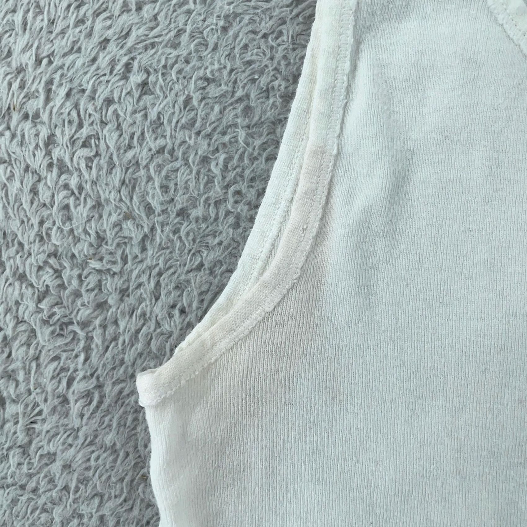 Carter's VINTAGE Carter's Tank Top Undershirt White 100% Cotton 16 Adults USA Ribbed Slim Fit Size 16 Size US L / EU 52-54 / 3 - 3 Thumbnail