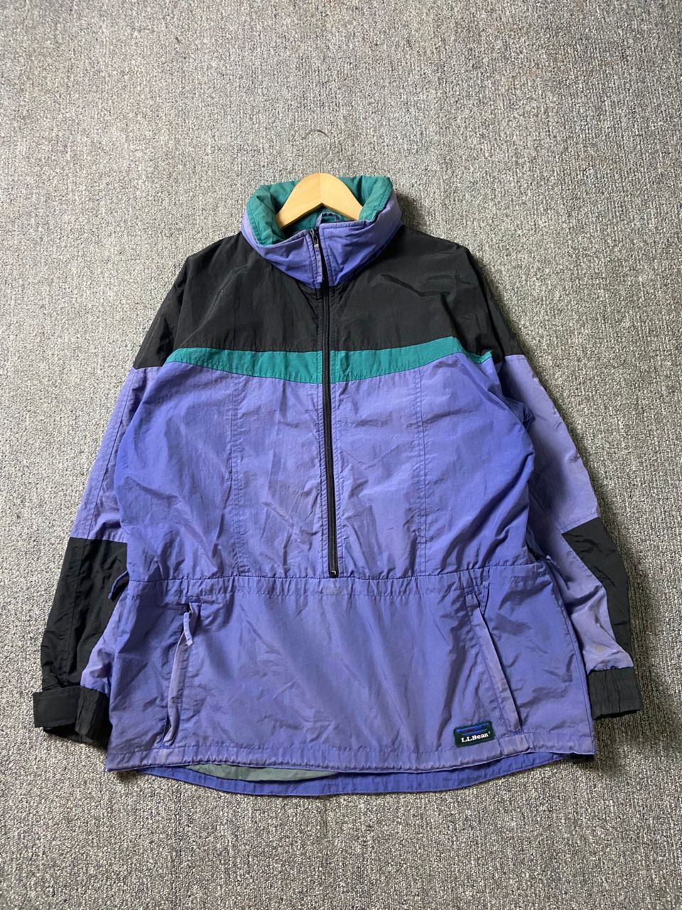 L.L. Bean L.L Bean Color Block Quarter Zip Anorak Jacket (182) Size US L / EU 52-54 / 3 - 1 Thumbnail