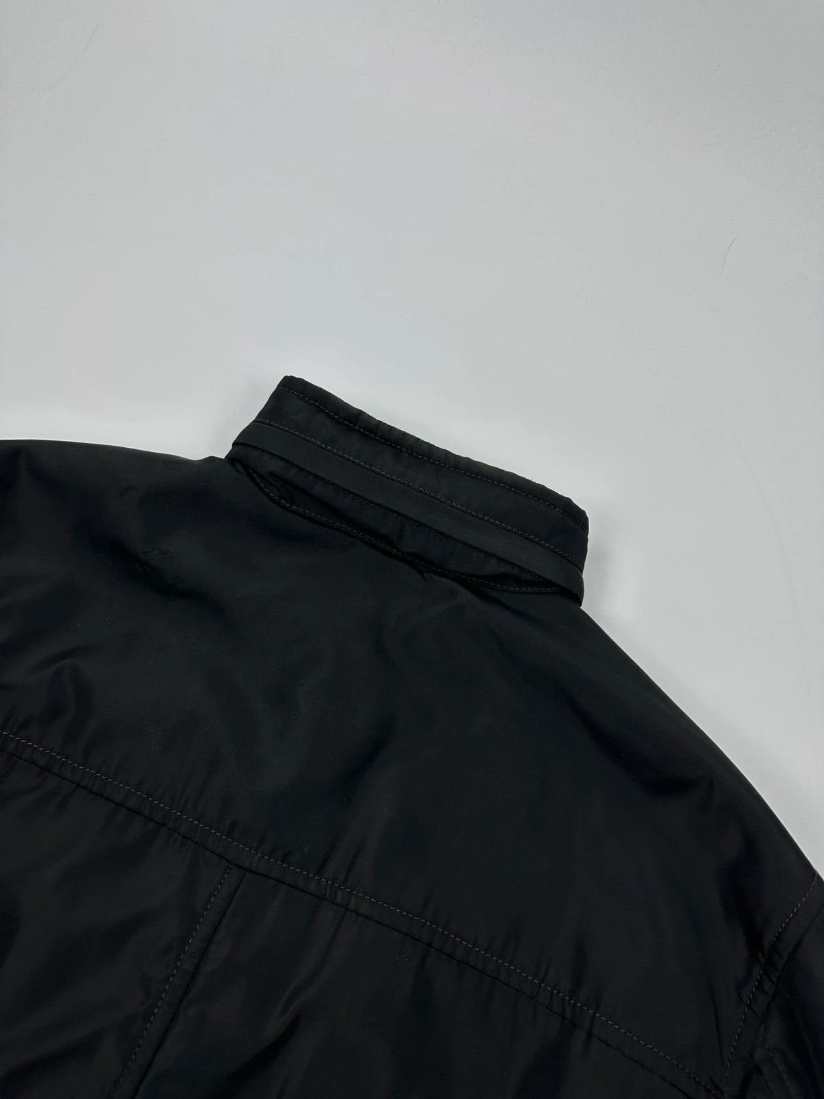 Prada Prada Milano FW2007 Black Thick Hidden Hood Bomber Jacket Size US L / EU 52-54 / 3 - 8 Thumbnail