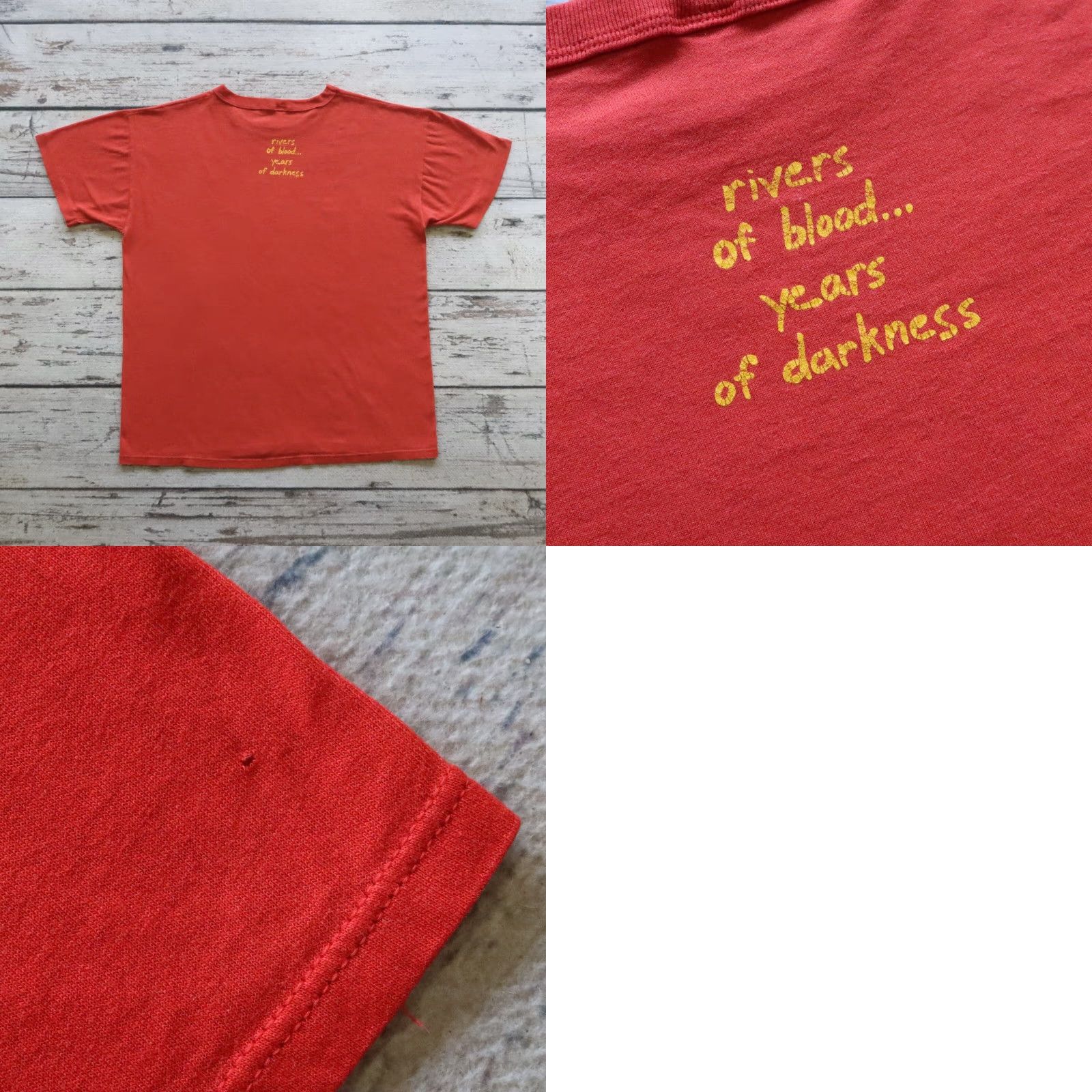 Russell Athletic VINTAGE Abdul Babar Band Tshirt Shirt Mens L Red Guitar Punk Rock Size US L / EU 52-54 / 3 - 9 Thumbnail
