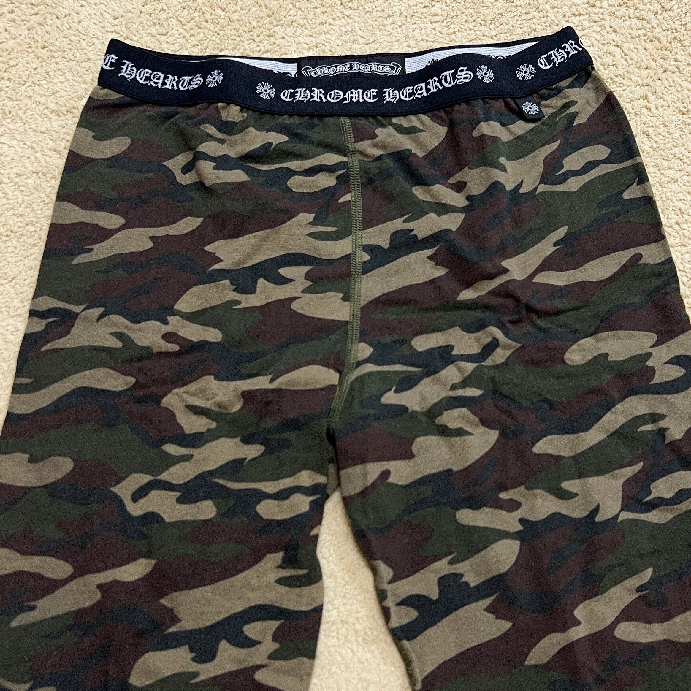 Chrome Hearts Chrome Hearts Camo Horseshoe Logo Print Leggings Size 29" - 1 Thumbnail