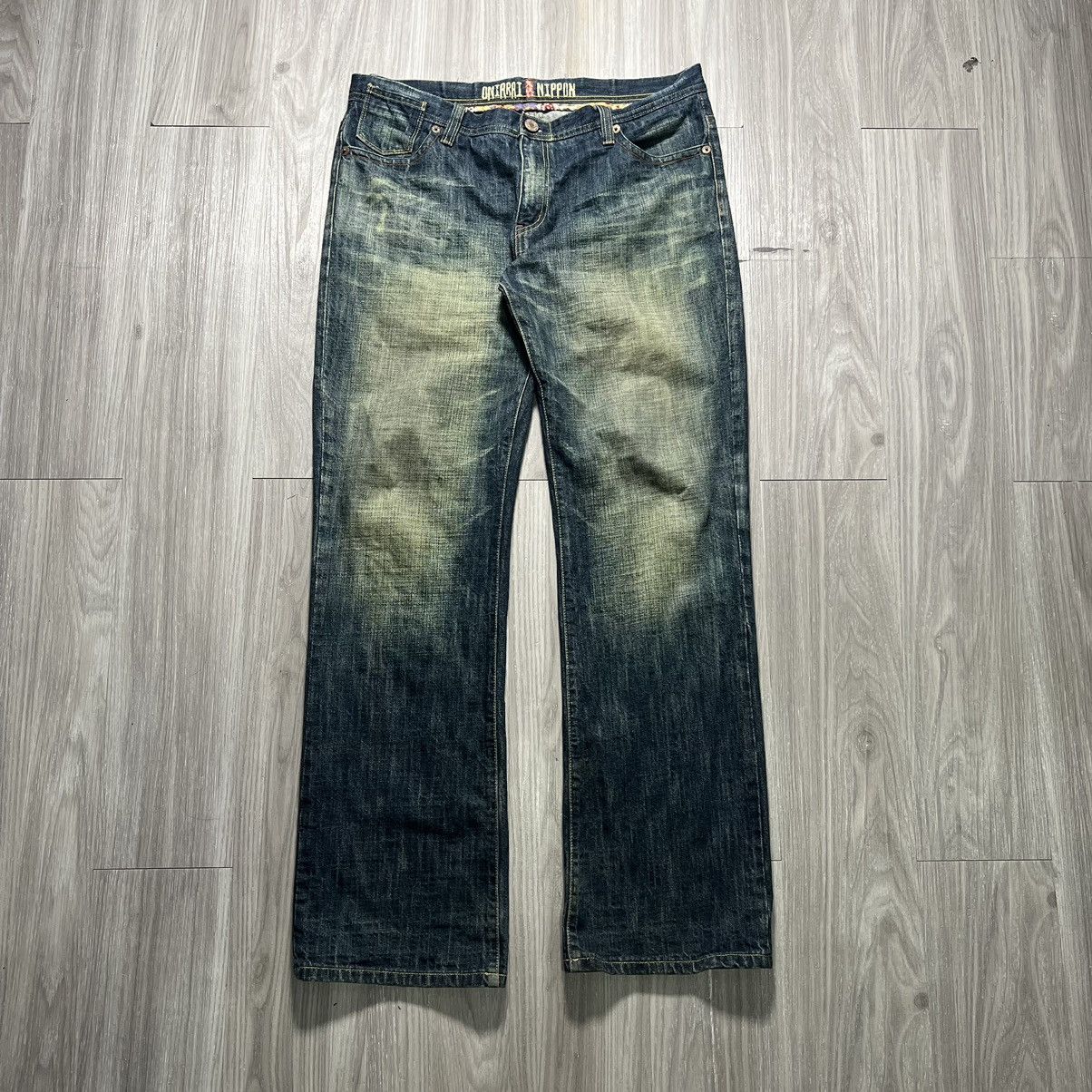 Japanese Brand Vintage Oniarai Nippon Blue Denim Jeans Size US 36 / EU 52 - 1 Thumbnail