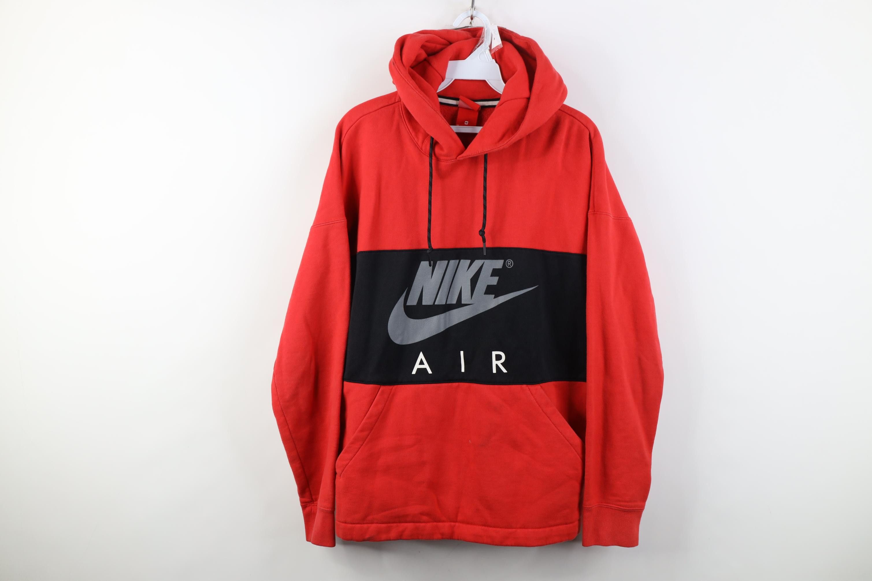 Nike Vintage Y2K Nike Air Block Big Swoosh Hoodie Sweatshirt Red Size US M / EU 48-50 / 2 - 1 Thumbnail