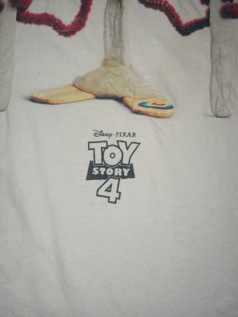 Vintage TOY STORY 4 CARTOON ANIMATION WOODY BUZZ Forky TEE Size US L / EU 52-54 / 3 - 7 Thumbnail