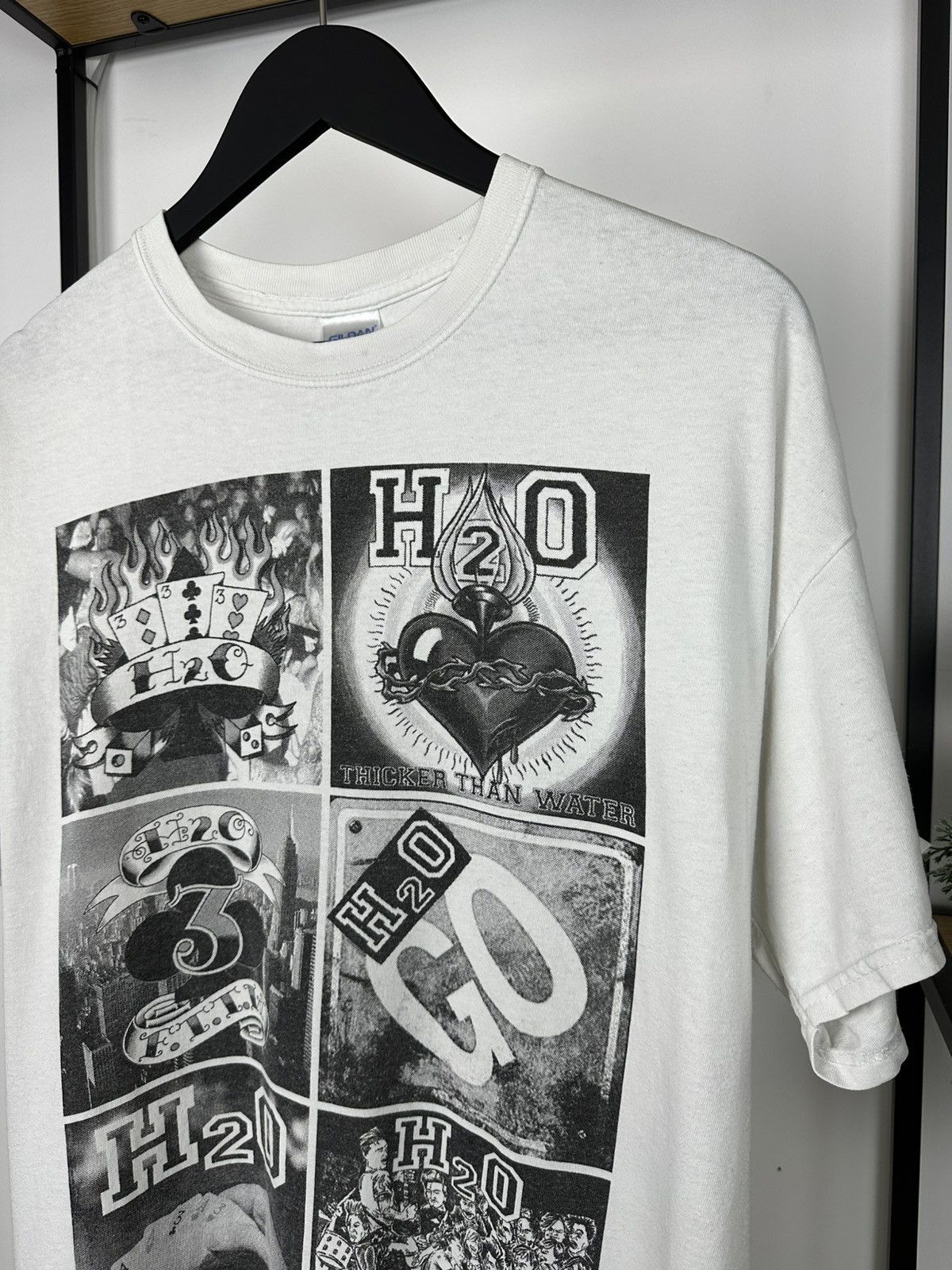 Gildan H2O Band Rock T shirt Albums Promo Punk Men’s White XL Size US XL / EU 56 / 4 - 4 Thumbnail