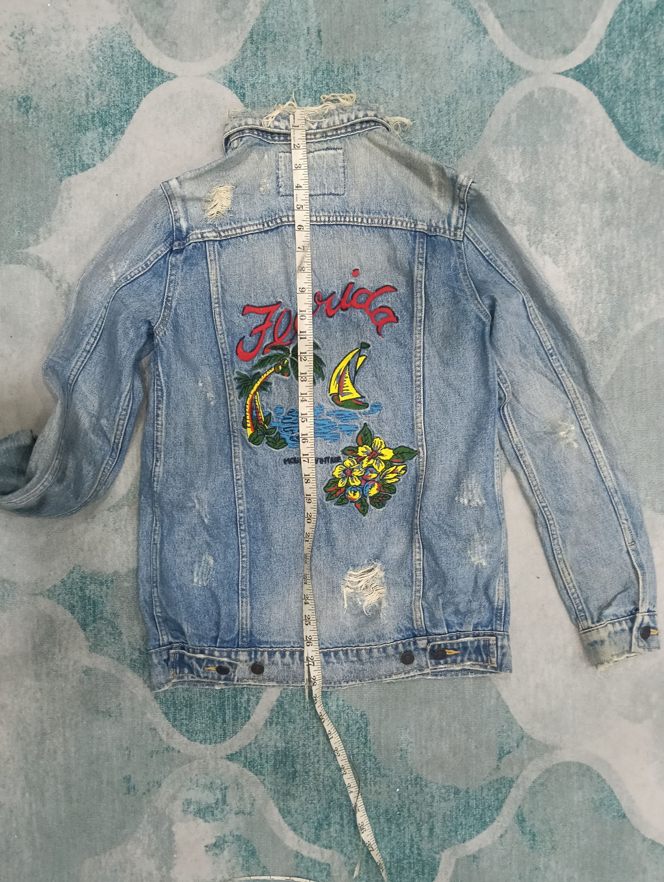 MOUSSY × Vintage Vintage Moussy Distressed Style Jacket Size L / US 10 / IT 46 - 15 Thumbnail