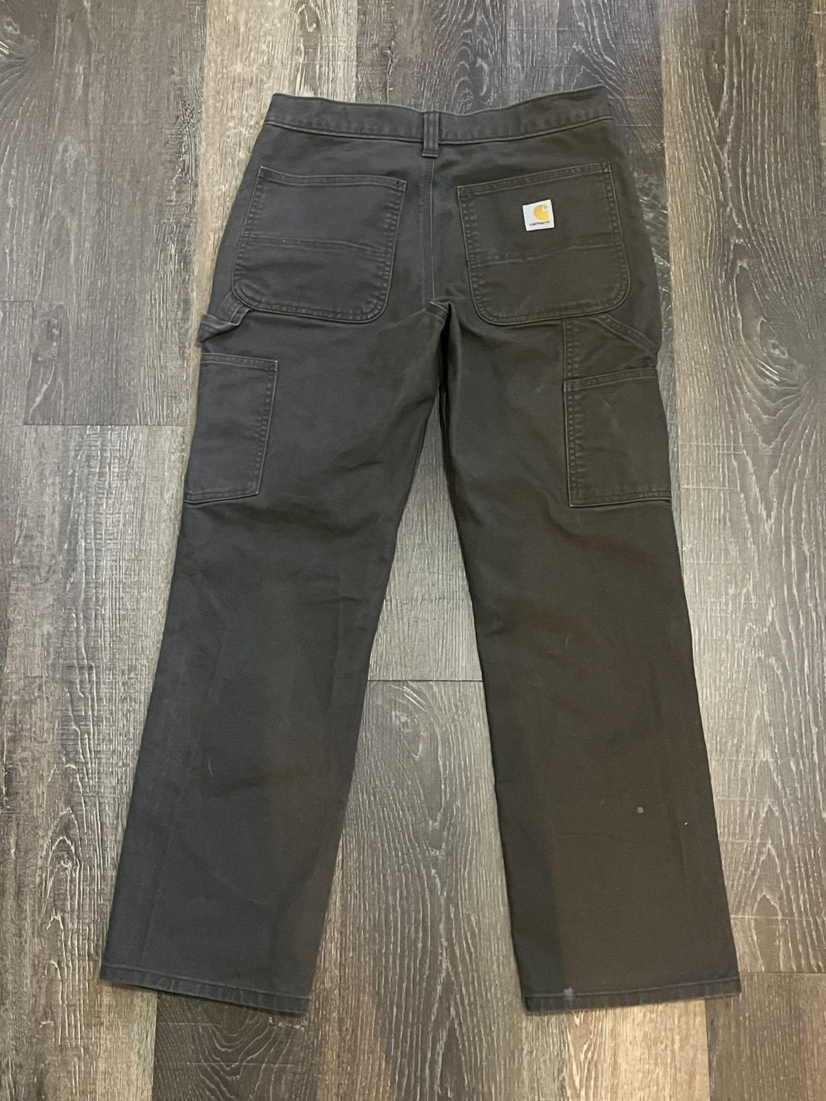 Carhartt BROWN CARHARTT RELAXED FIT DUCK DOUBLE-KNEE UTILITY Size US 30 / EU 46 - 3 Thumbnail