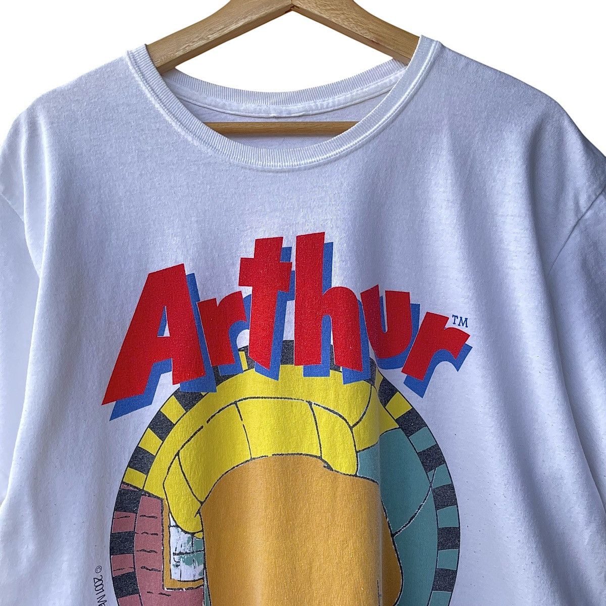 Cartoon Network × Vintage Arthur By Marc Brown Vintage 2001 Y2K American TV Series Tee Size US L / EU 52-54 / 3 - 3 Thumbnail