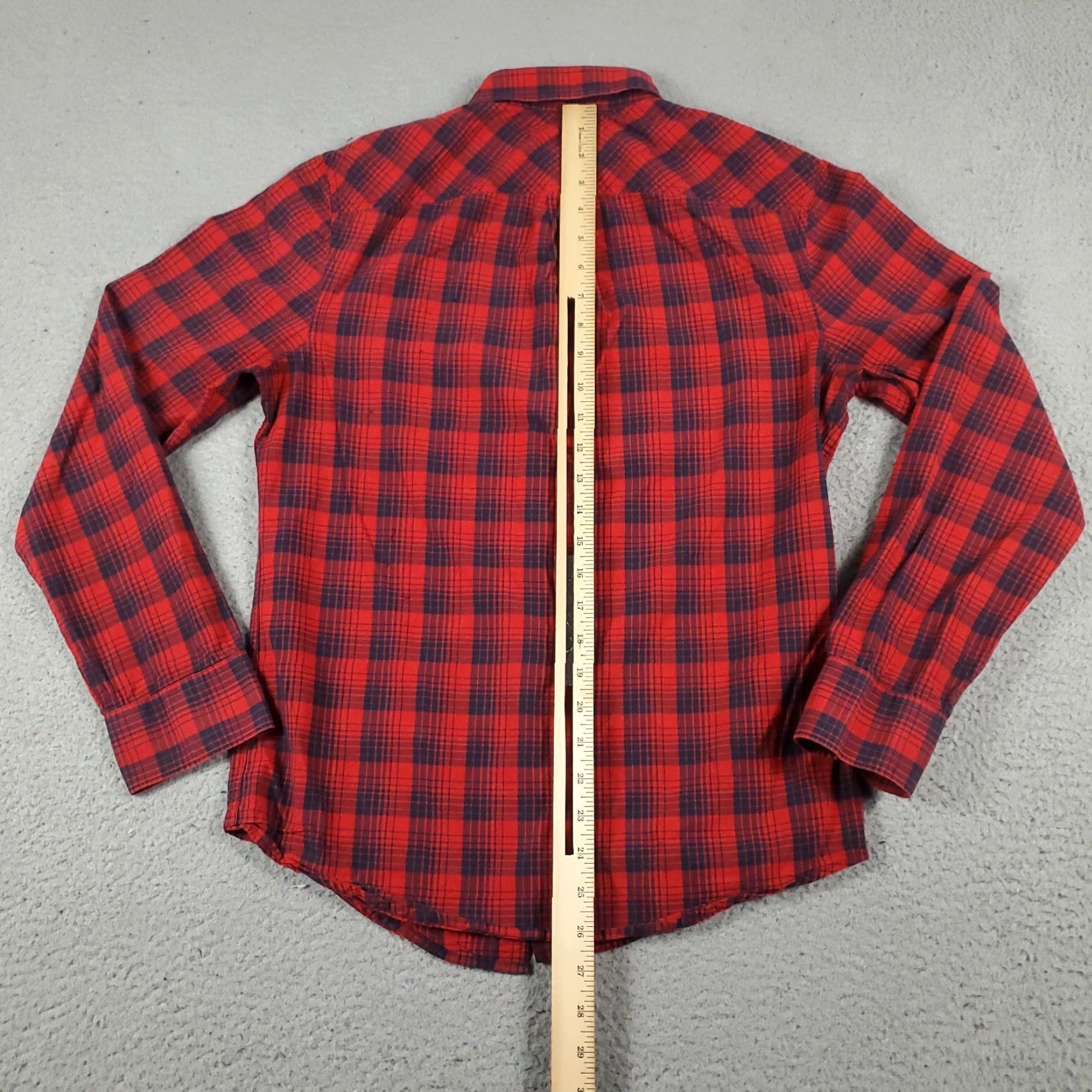 Original Penguin VINTAGE Original Penguin Shirt Mens Small Red Plaid Slim Fit Button-Up Size US S / EU 44-46 / 1 - 4 Thumbnail