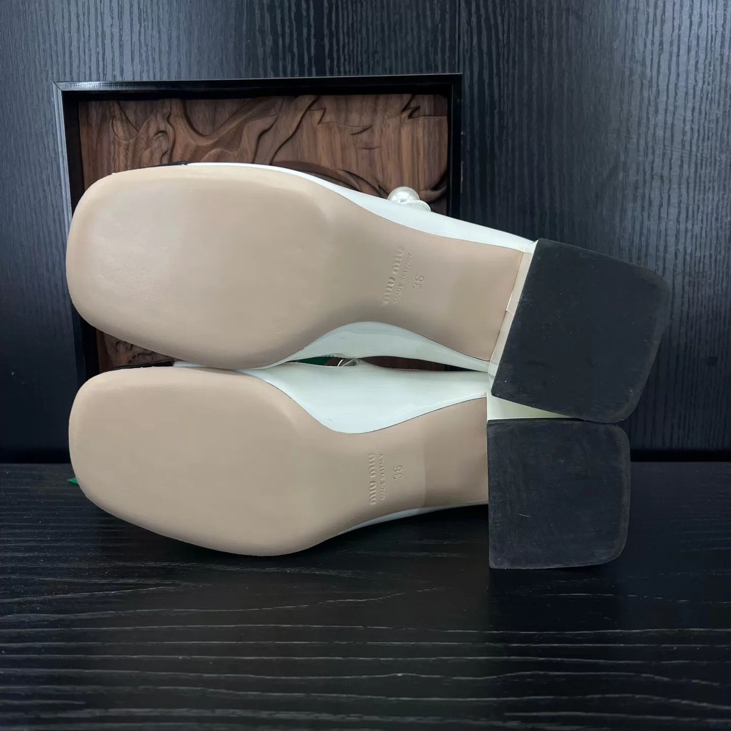 Miu Miu MIU MIU Black & White Mary Jane Shoes Worn 2x 36 With Box Size US 5.5 / IT 35.5 - 8 Thumbnail