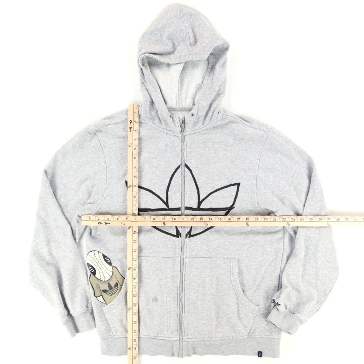 Adidas Adidas Alien Full Zip Hoodie Gray Men's L Shirt Size US L / EU 52-54 / 3 - 3 Thumbnail