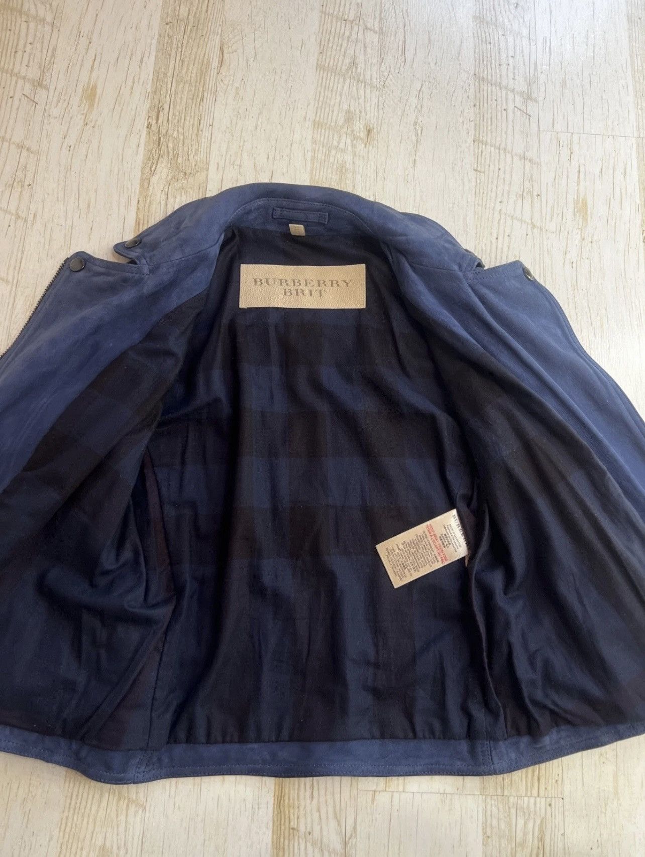 Burberry Burberry Brit Moto Biker Jacket Dark Navy Nappa Size M / US 6-8 / IT 42-44 - 11 Thumbnail