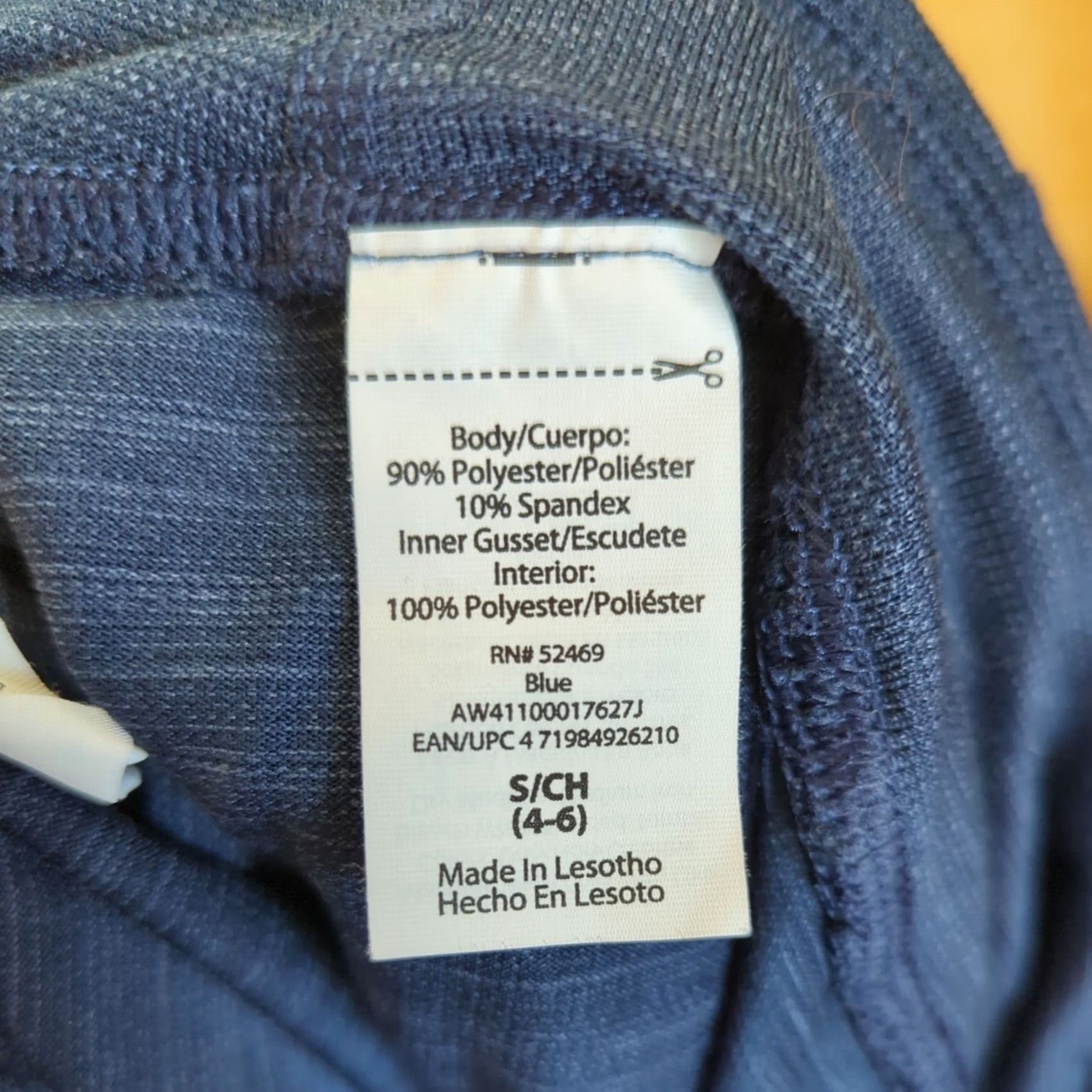 Athletic Works Athletic Works Leggings Womens S 4-6 Blue Navy Full Length Skinny Pockets Drawstring Athleticwear Running Jogging Size 28" / US 6 / IT 42 - 5 Thumbnail