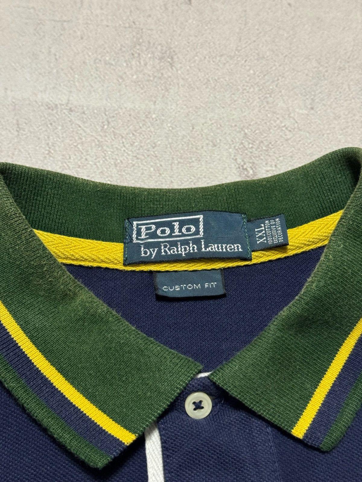 Vintage Vintage Polo Ralph Lauren Polo T Shirt Rugby Big Pony Baggy Size US XXL / EU 58 / 5 - 6 Thumbnail