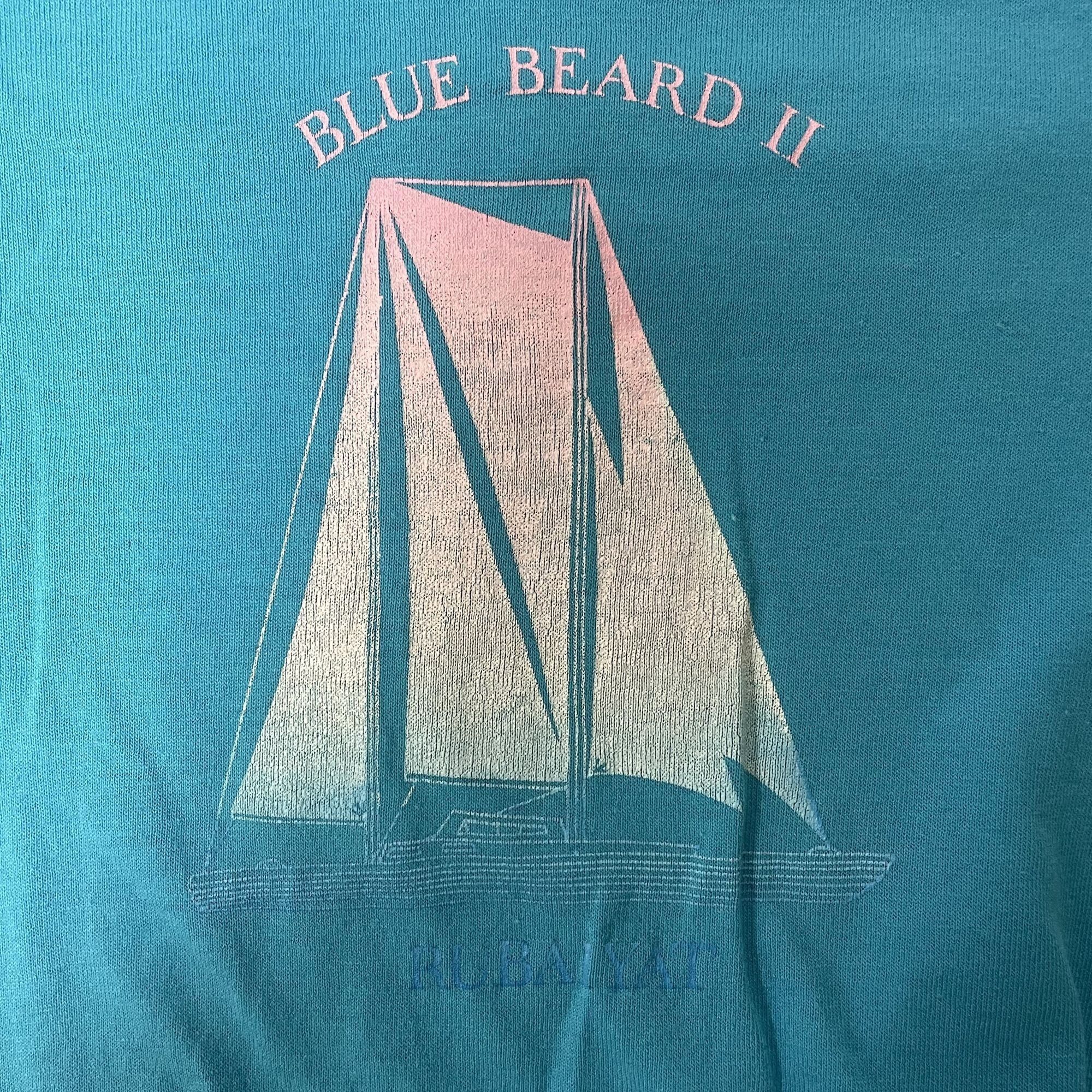 Other Vtg Screen Stars BLUE BEARD II Sailboat Yacht Sailing Shirt Size US XL / EU 56 / 4 - 5 Thumbnail