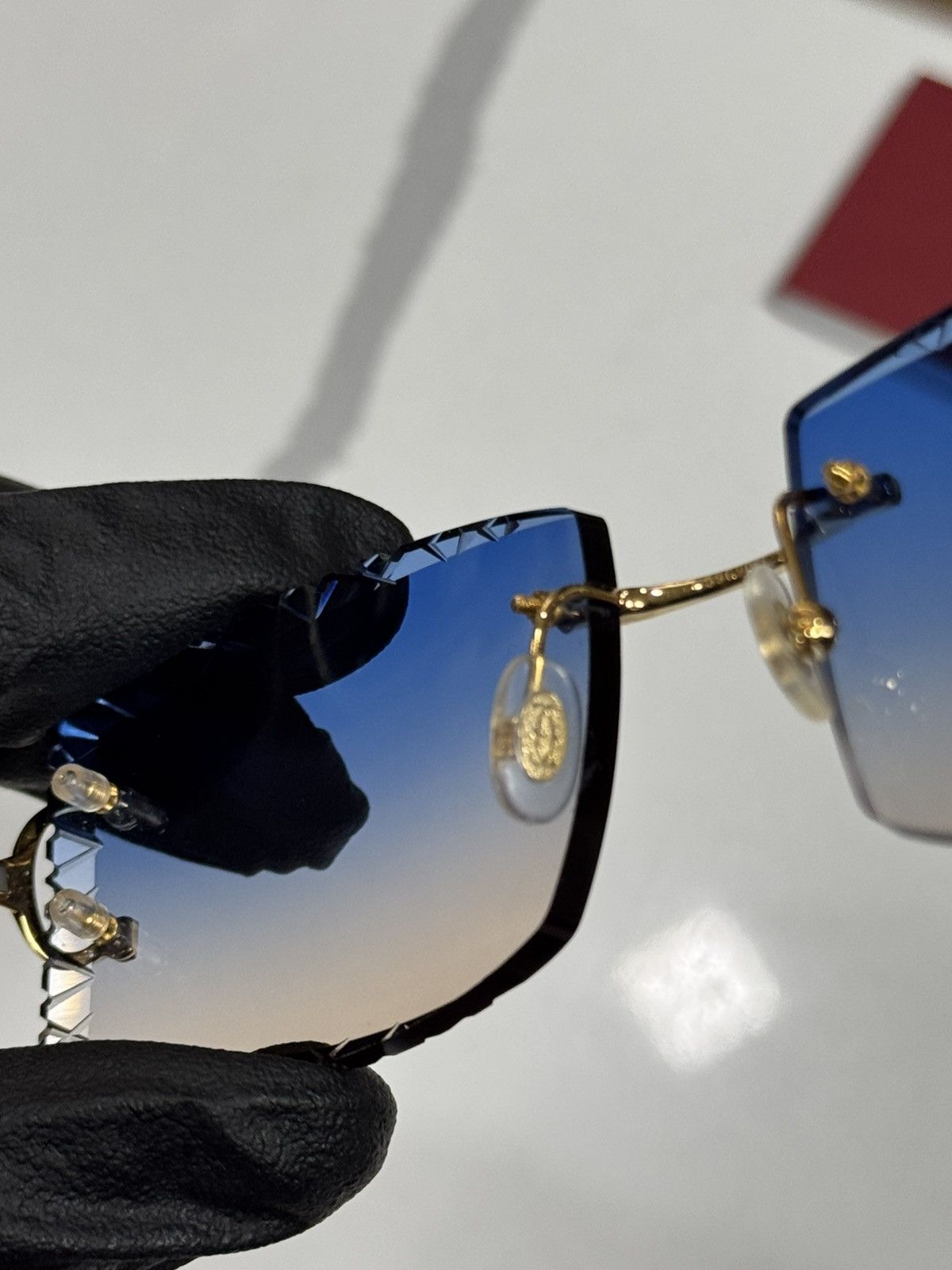 Cartier Cartier CT00920 001 Big C Frames w/ Custom Diamond Cut Lens Size ONE SIZE - 16 Thumbnail