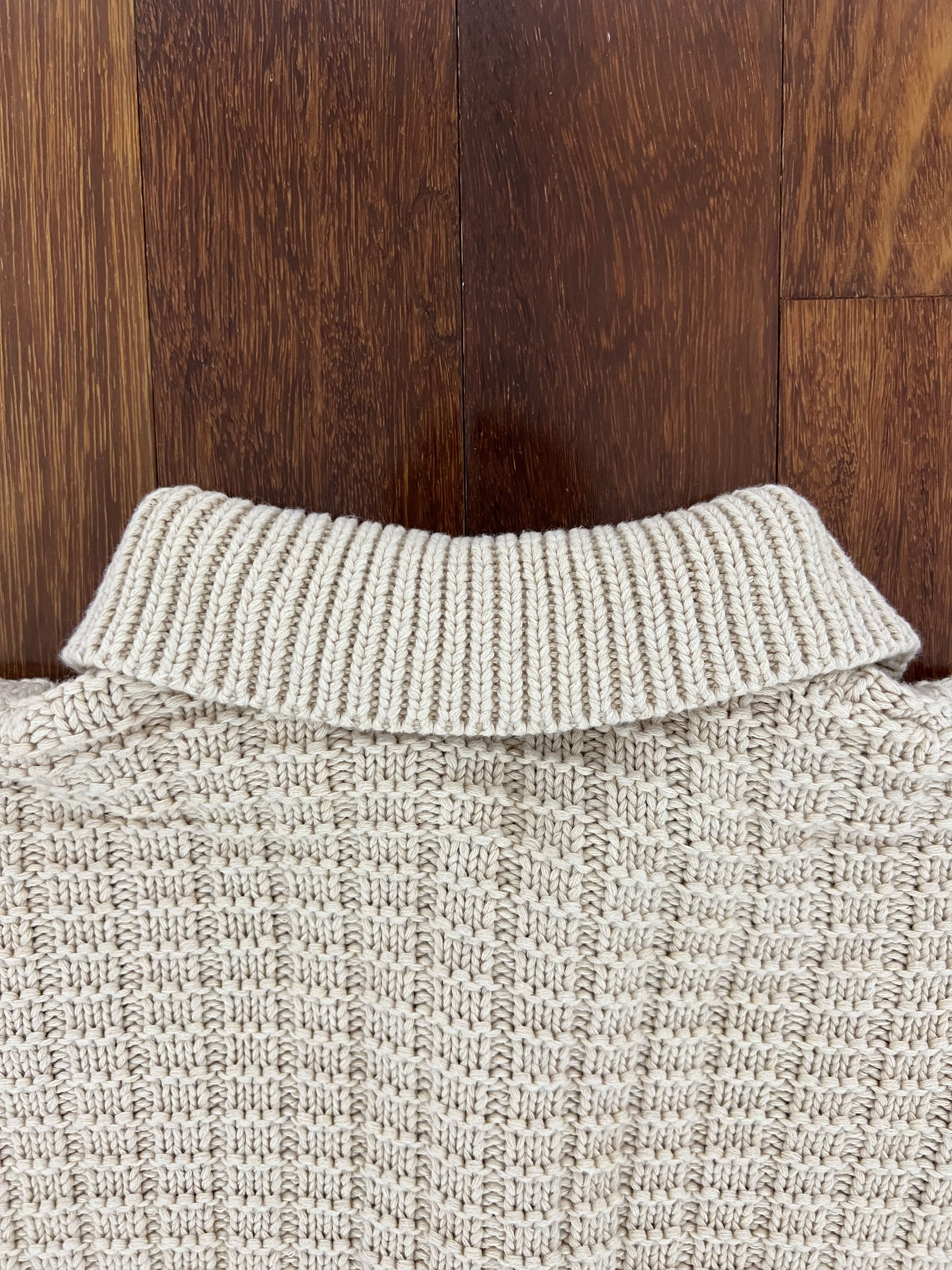 Every Other Thursday 💚 Every Other Thursday Waffle Knit Cardigan Oatmeal NEW Size US M / EU 48-50 / 2 - 10 Thumbnail